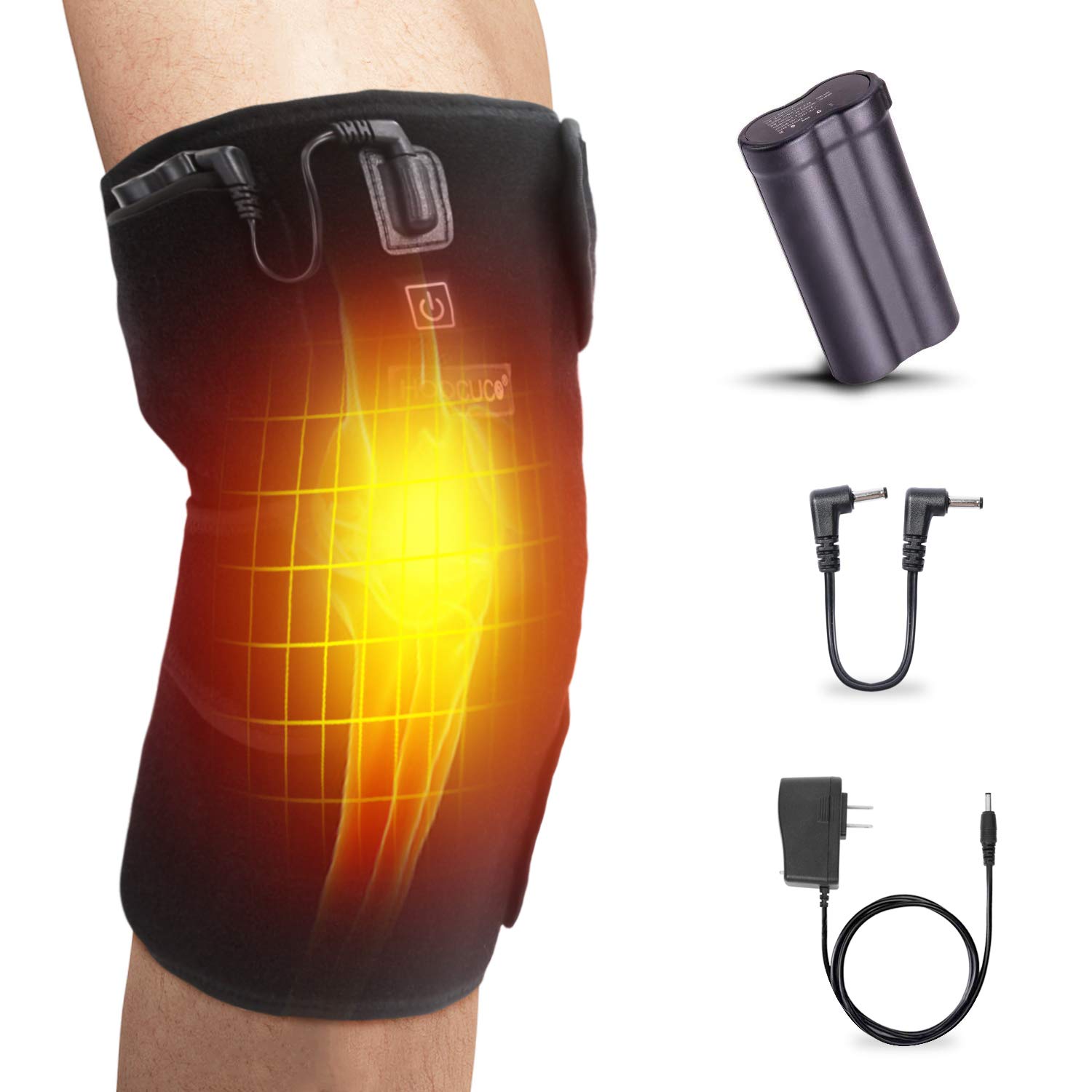 Electric Heated Knee Wrap, Heated Knee Brace Wrap Support