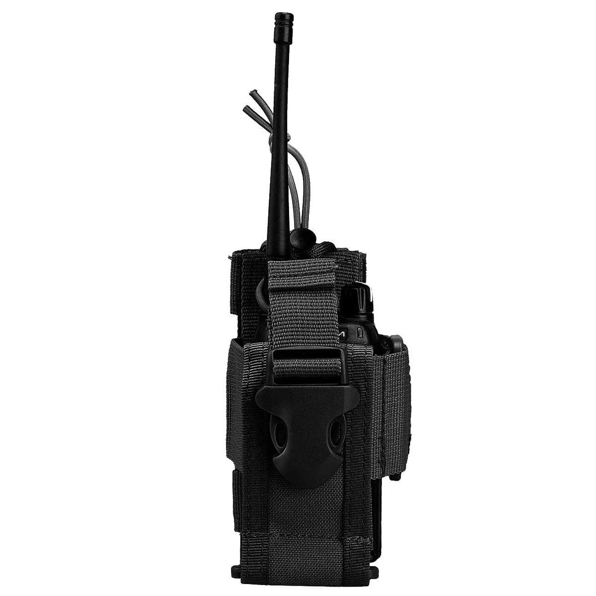 Tactical Radio Holder Radio Case Molle Radio Pouch Military Heavy Duty  Radios Holster Bag for Two Ways Walkie Talkies Compatible with