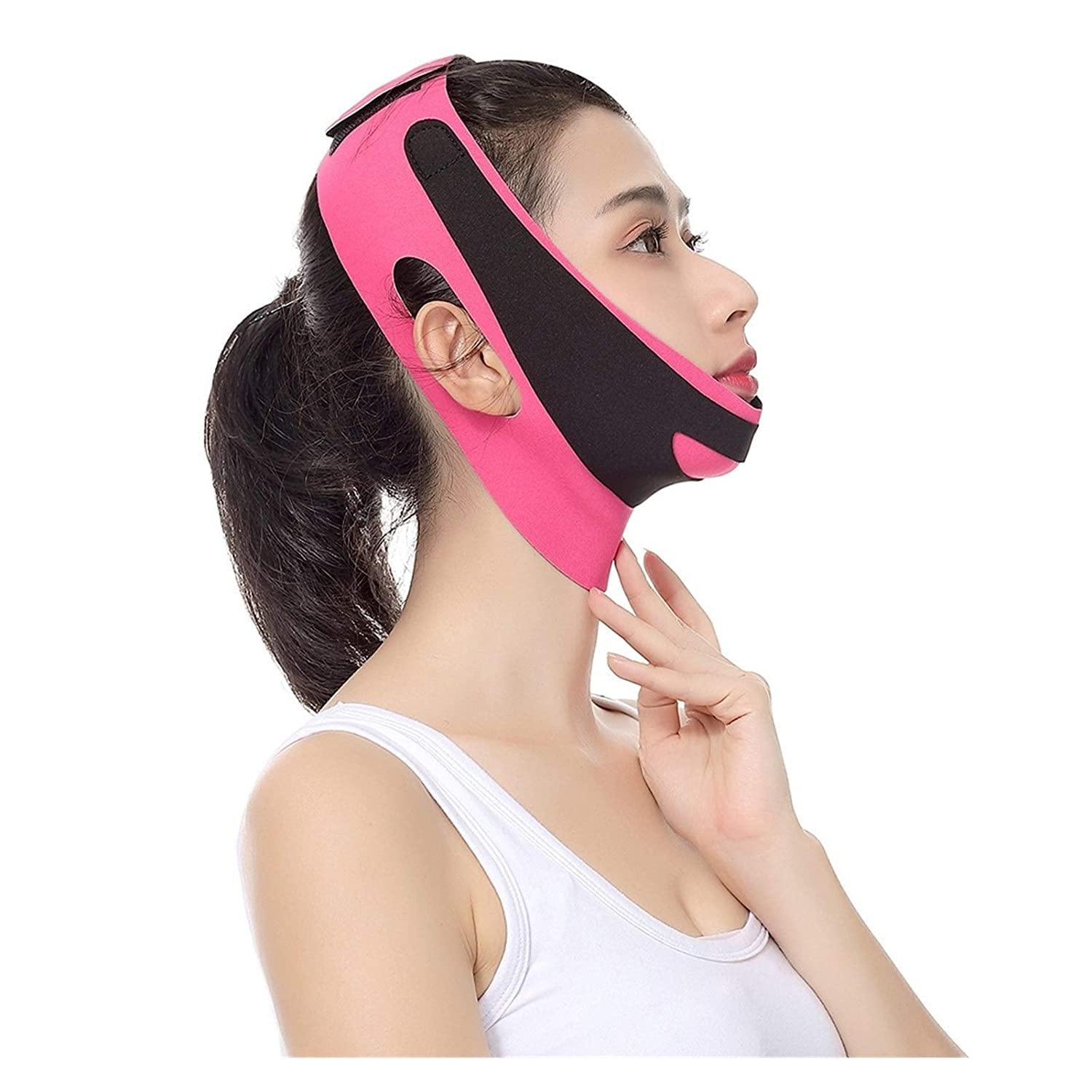 DB11 Face Slimming Belt Double Lift V-face Belt with Lifting Face Beauty  Bandage Lift Chin to Remove Nasolabial Lines Sleep V-face Strap