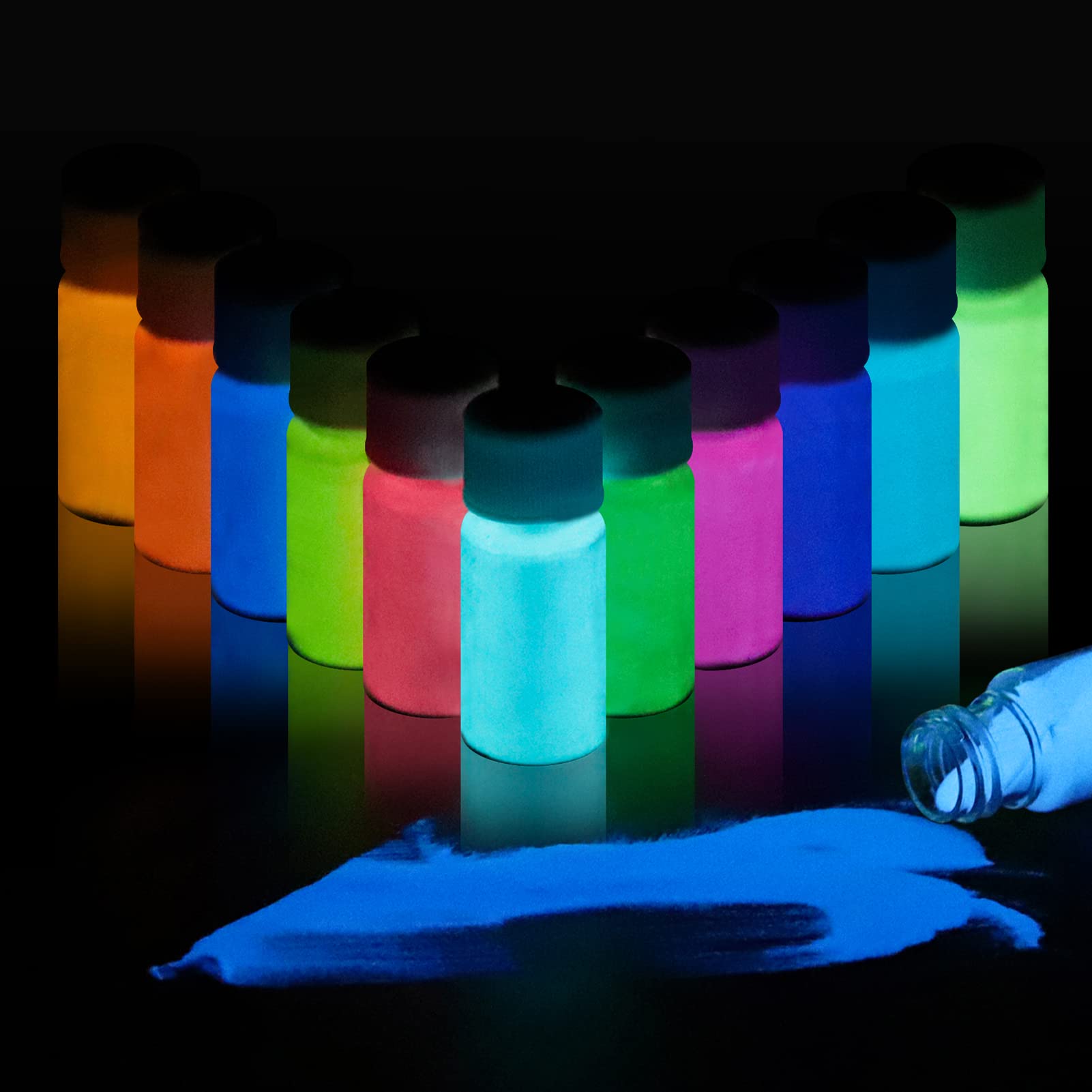 Glow in the Dark - Inlay Powder - Bright Neon Colors