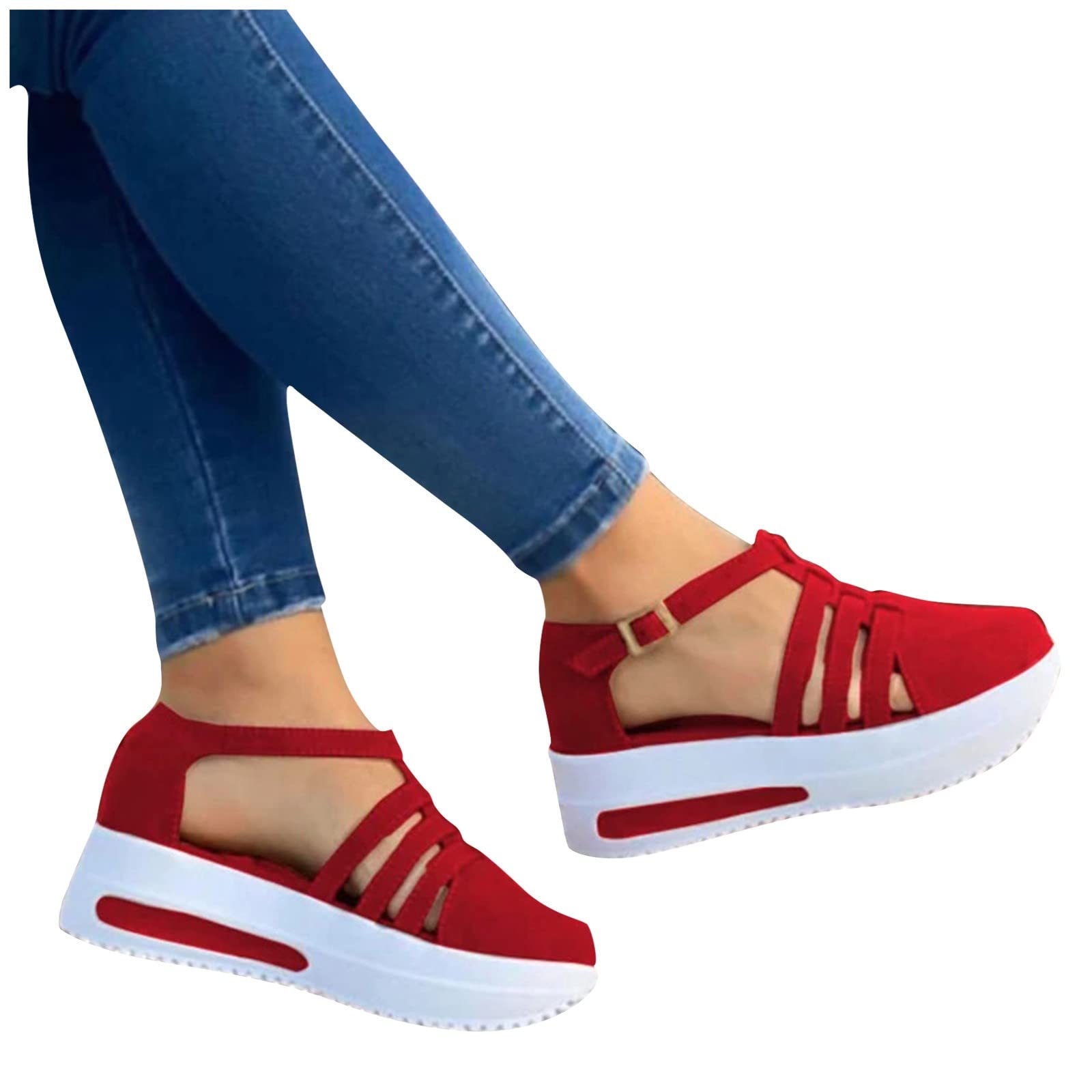 Women's Walking Shoes Fashion Air Cushion Thick Bottom Sneakers