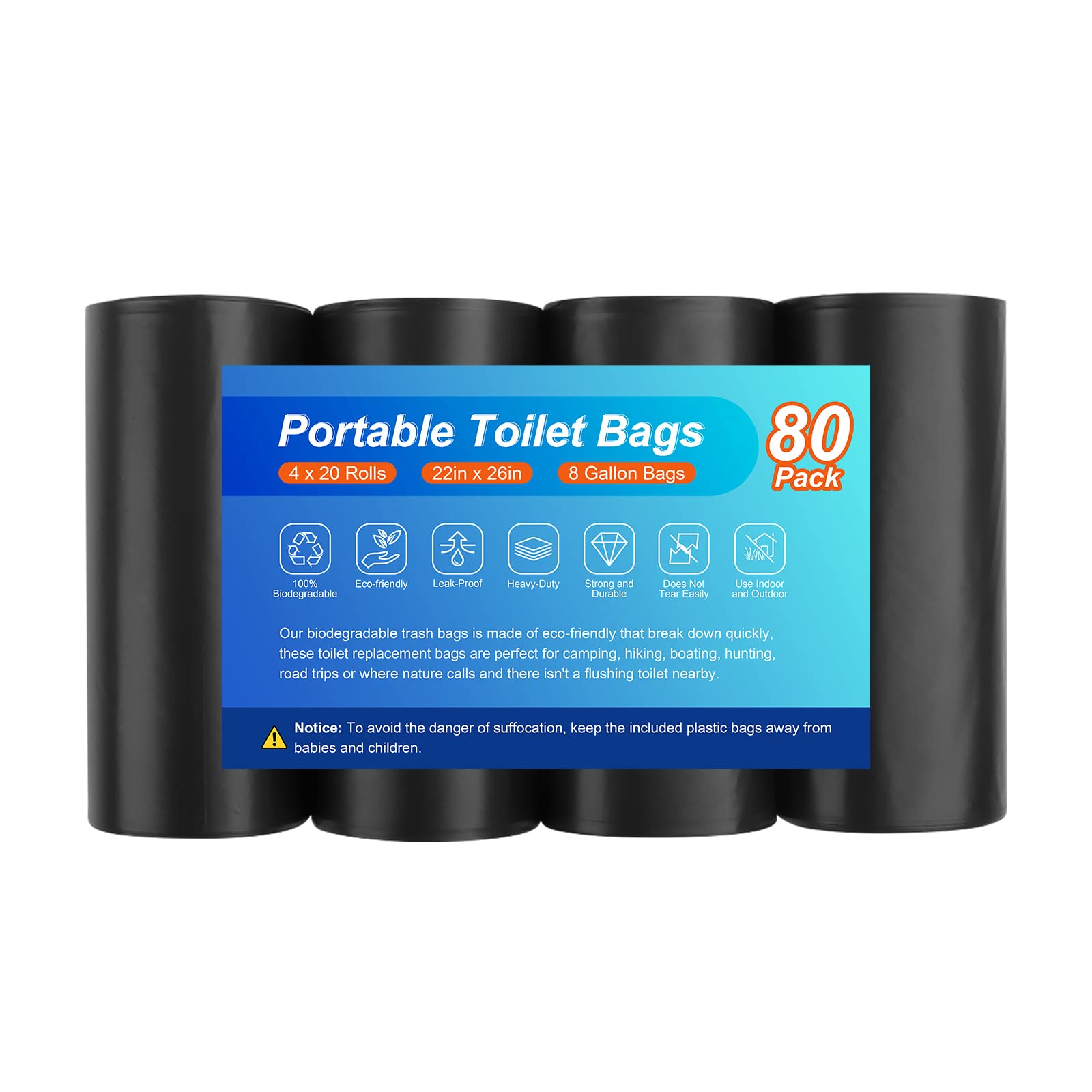 4 To 8 Gallons Bathroom Trash Bag, Disposable Thick Trash Bag