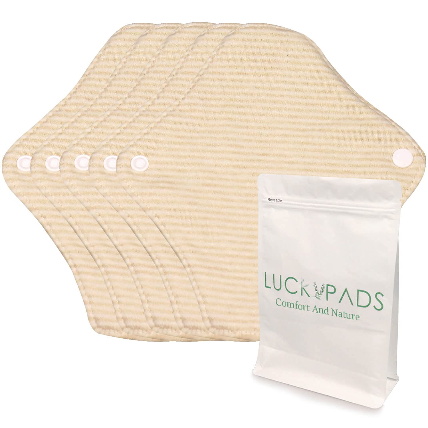 Cloth Panty Liners Organic Cotton Reusable Period Pads for Teens 5