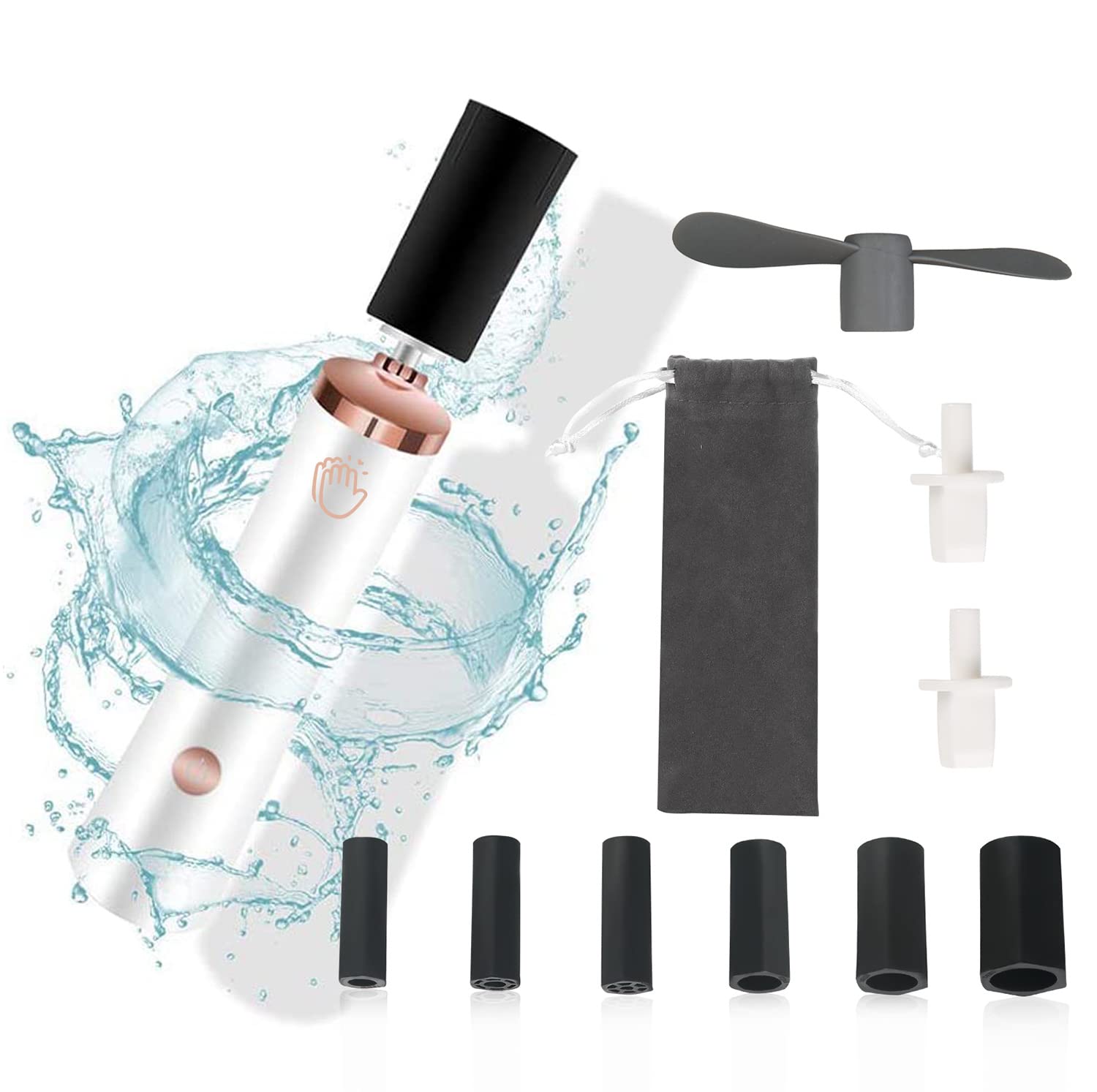 Glue Shaker for Eyelash Extensions Eenten Nail Lacquer Shaker with 2  Connectors and 6 Sizes of