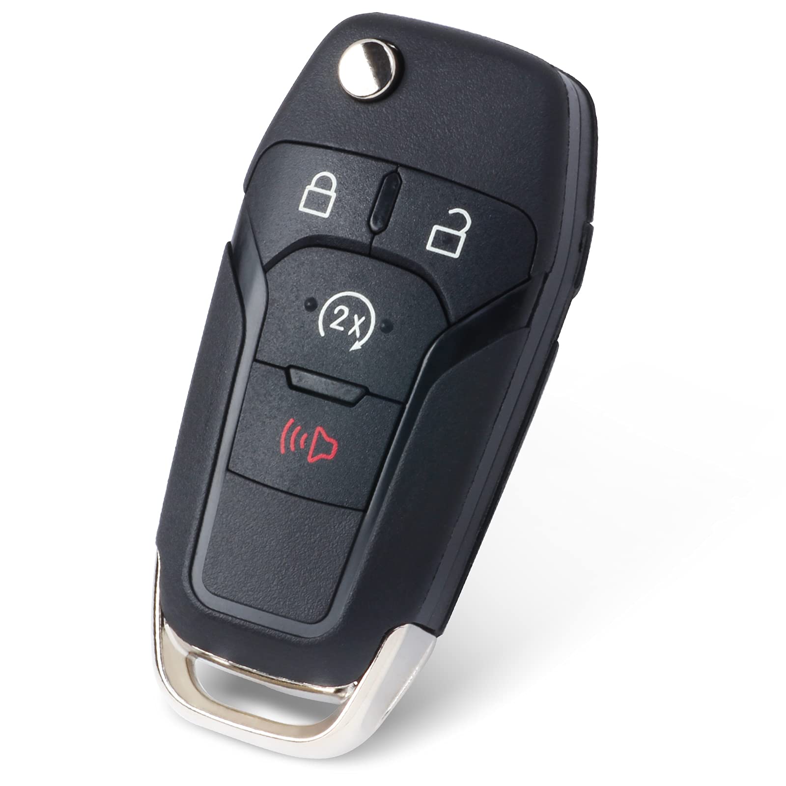 Keymall Flip Key Fob Keyless Entry Remote Control for Ford F150/F250 ...