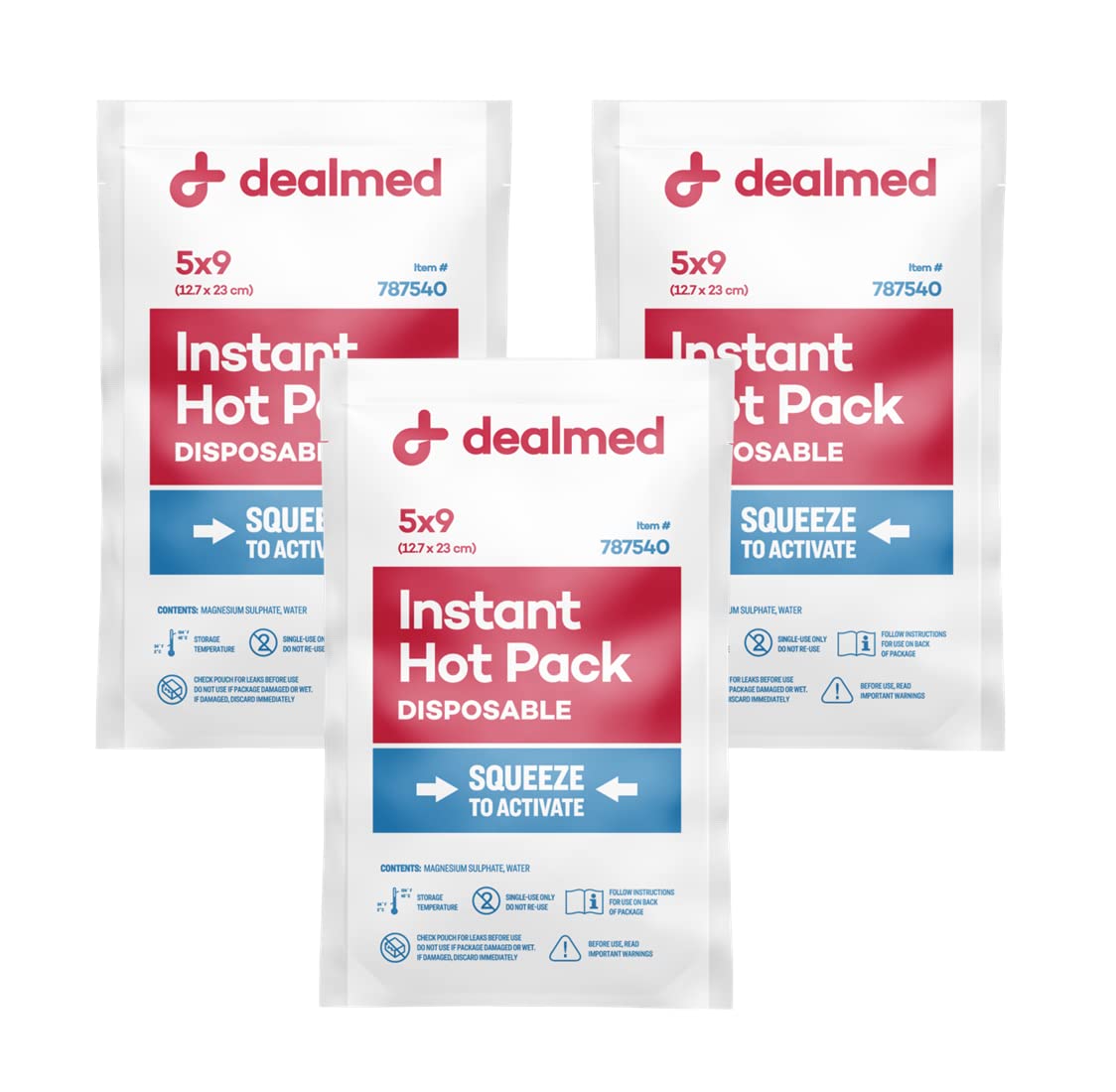 Dynarex Instant Hot Packs, White, 5inL x 9inW, PK24 India | Ubuy