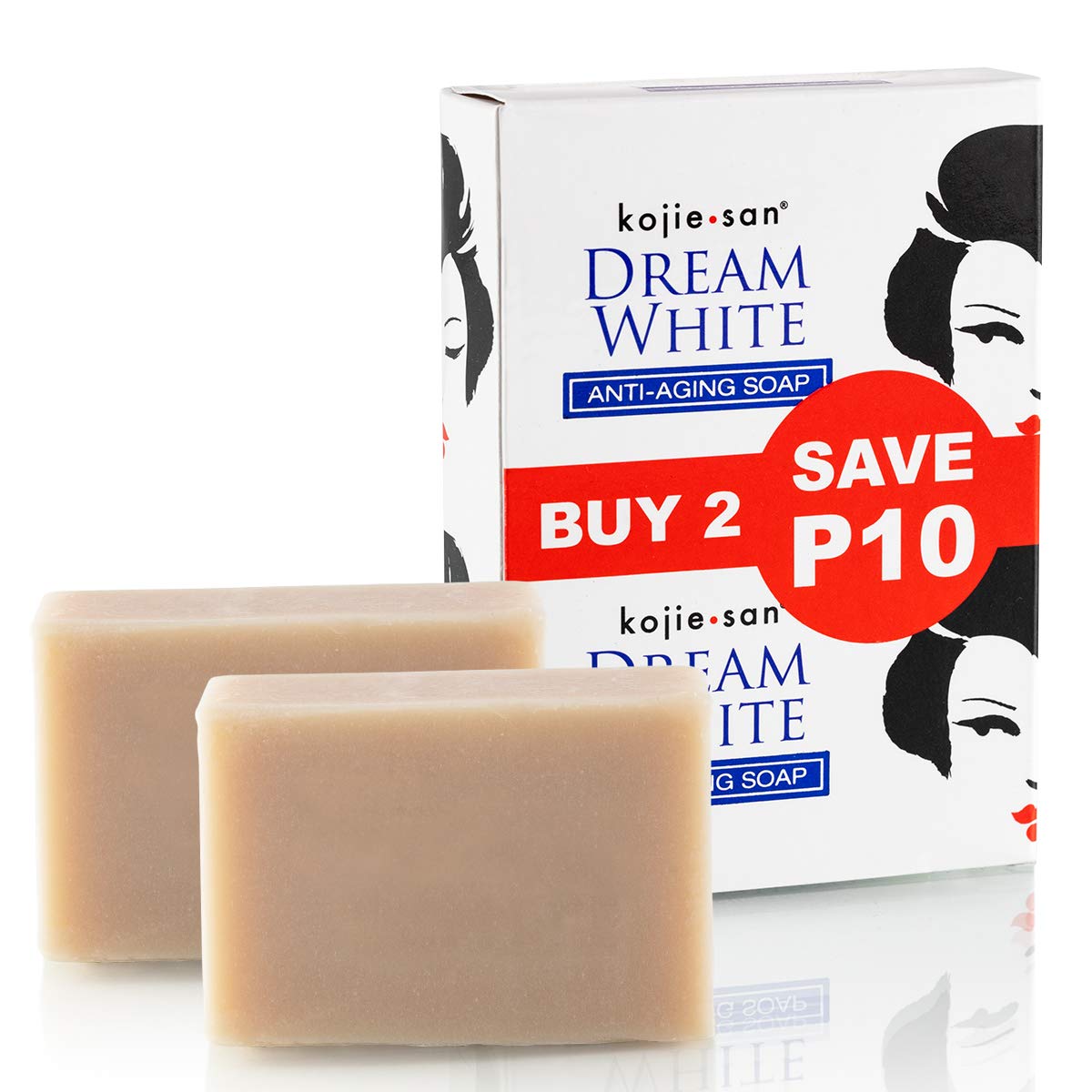 Kojie San Dream White Soap Anti-Aging 2 Bars - 65g