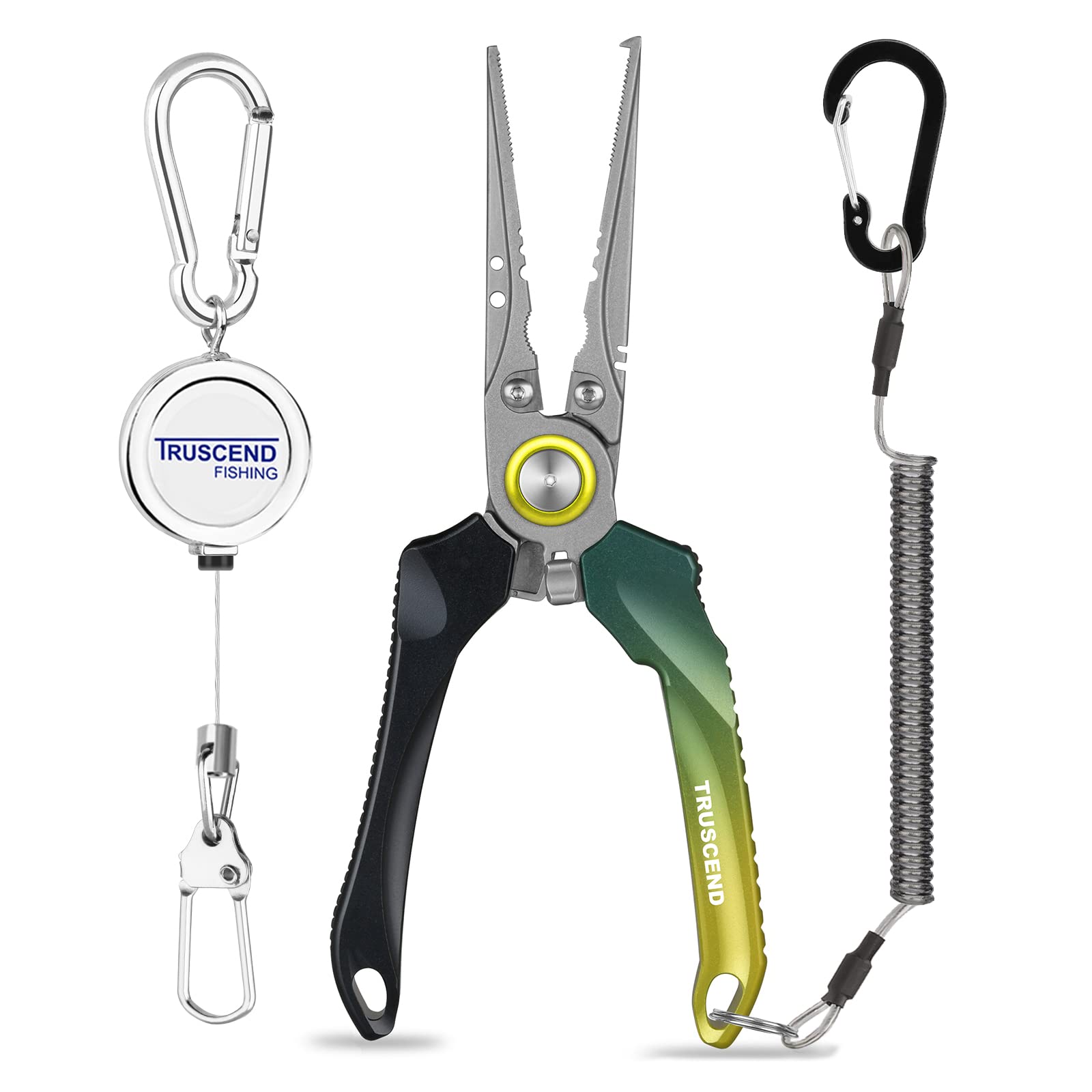 TRUSCEND Fishing Pliers Set with Fishing Zinger Retractor