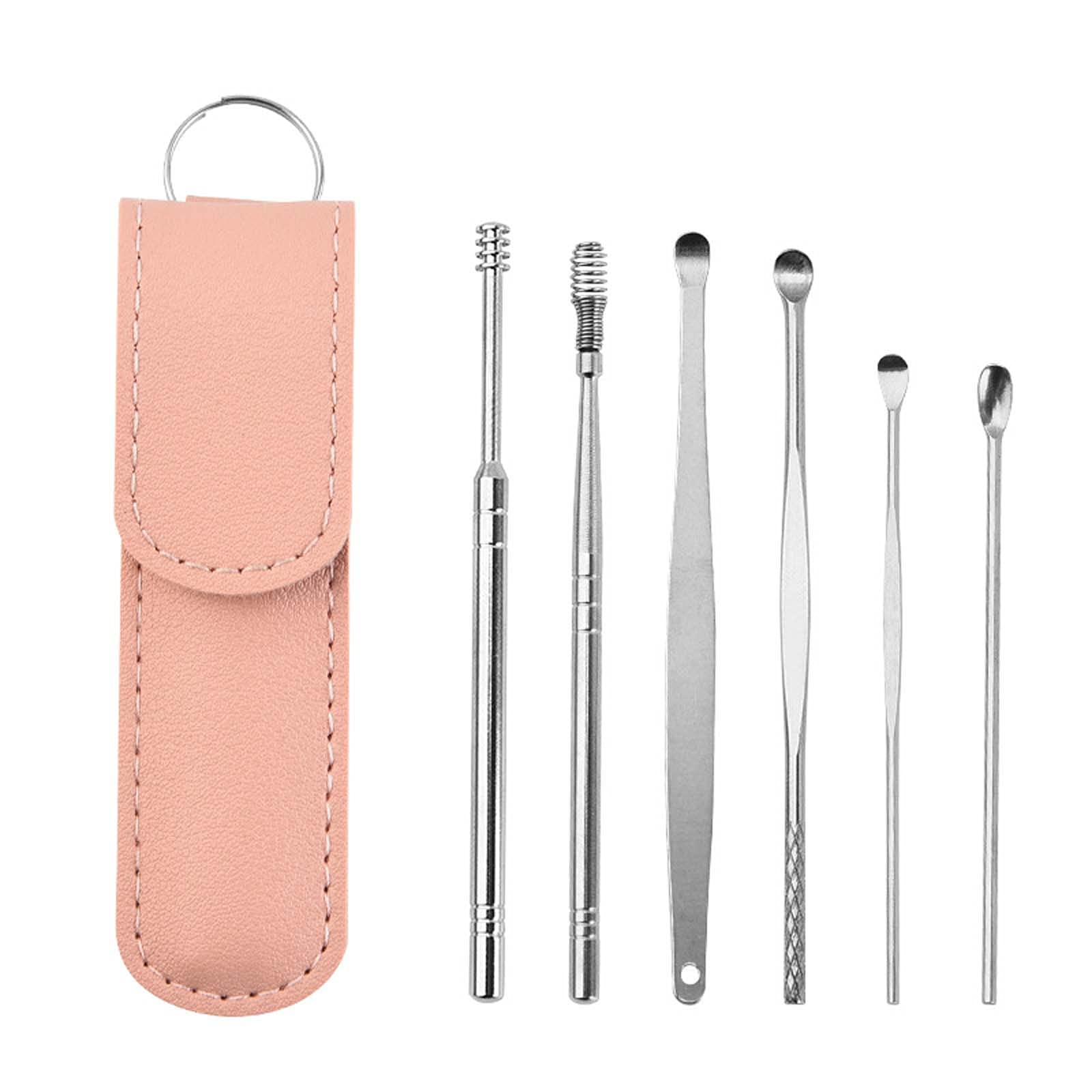 6PCS Ear Pick Cleaning Set Health Care Tool Ear Wax Remover Cleaner Curette  Kit