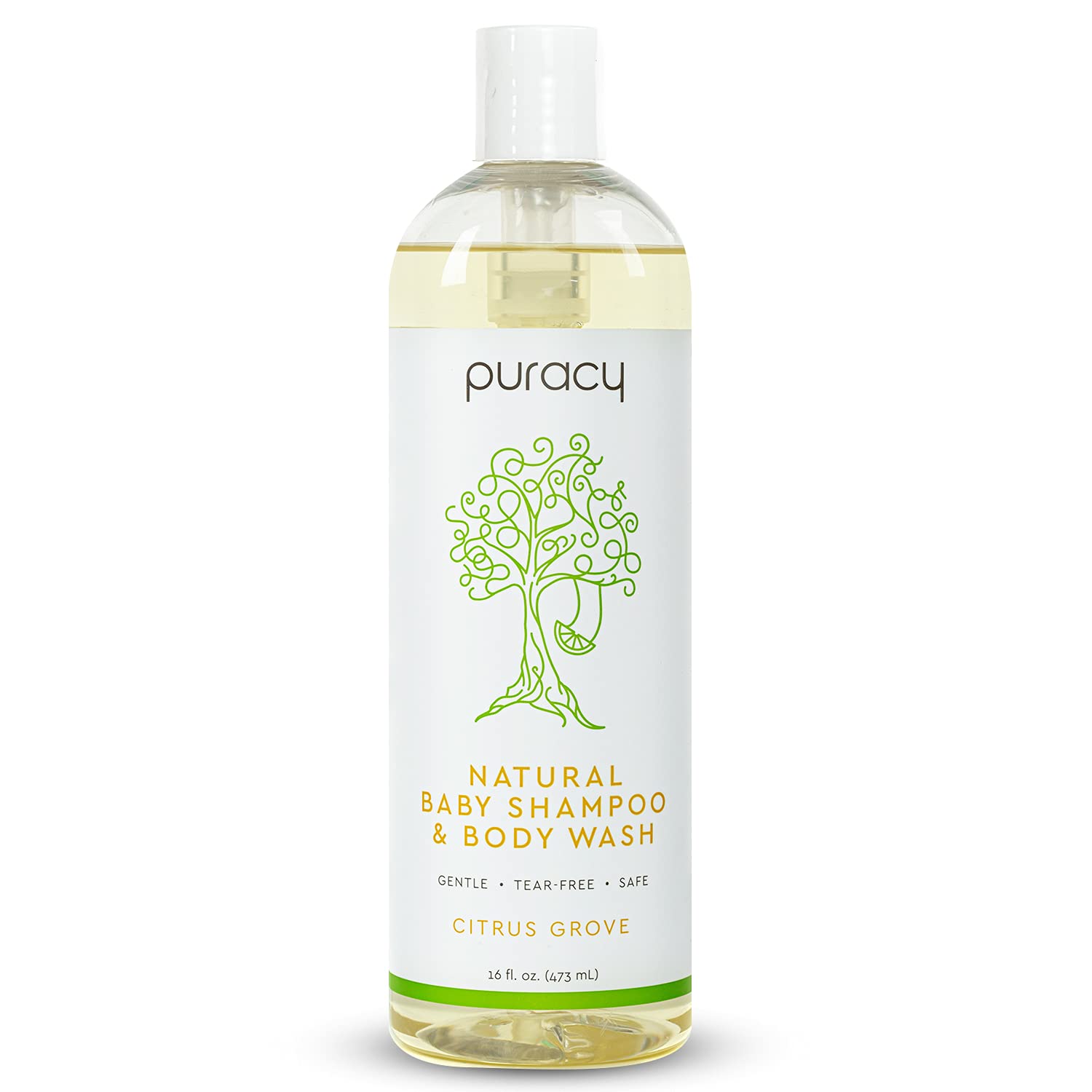 Puracy Natural Baby Shampoo & Body Wash Citrus Grove 16 fl oz (473 ml)