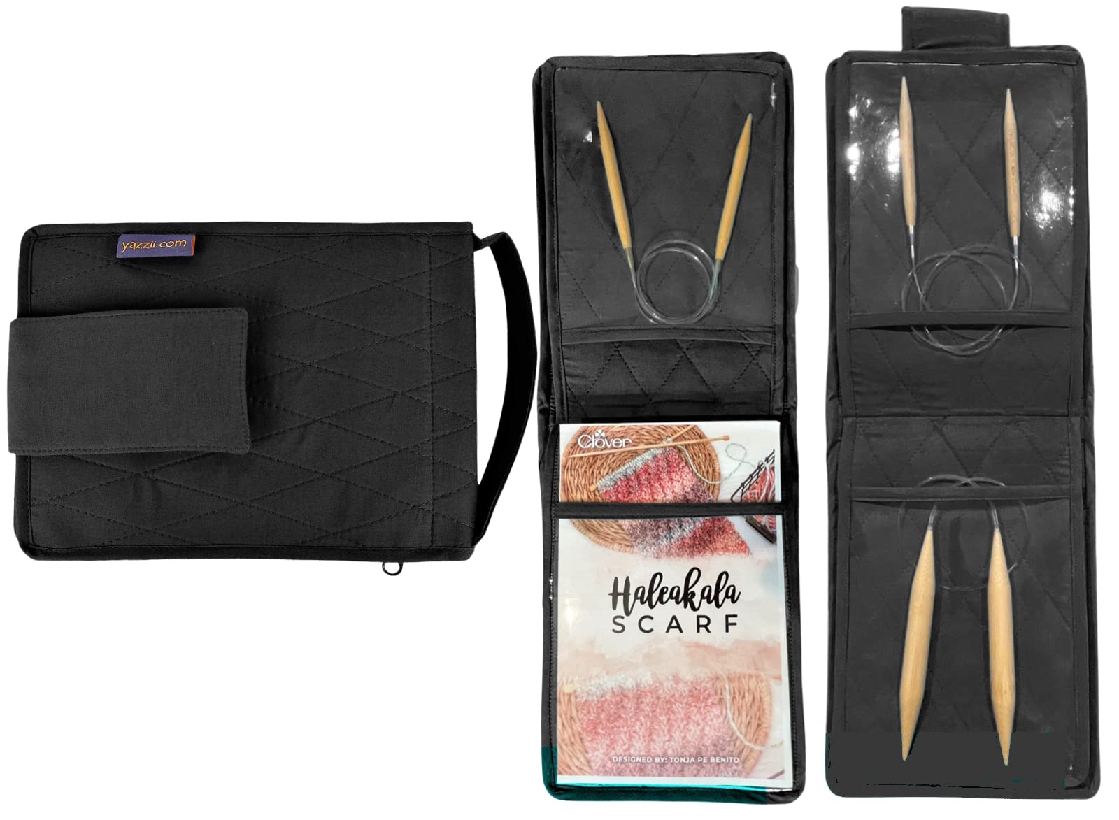 Yazzii Circular Knitting Needle Case Organizer - Portable