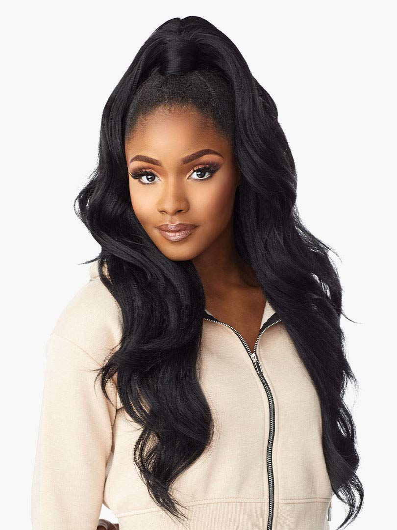 Sensationnel INSTANT Updown halfwig Pony Instant Weave Up and