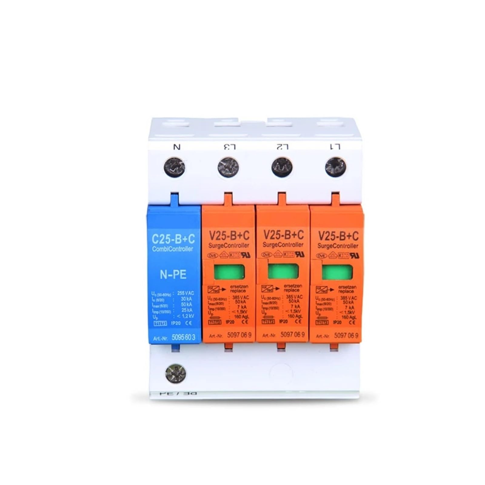 V20-c Surge Arrester V25-b+c/3+npe Power Arrester SPD Surge Arrester ...