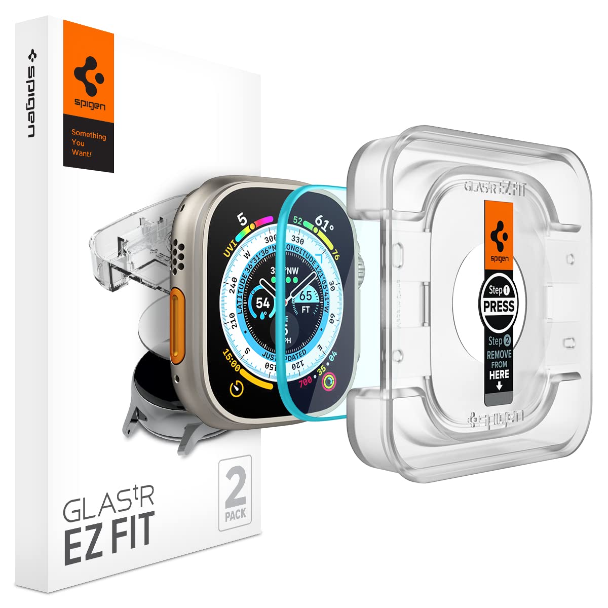 Screen Protector EZ Fit GLAS.tR (2 Stück) Apple Watch Ultra 49mm