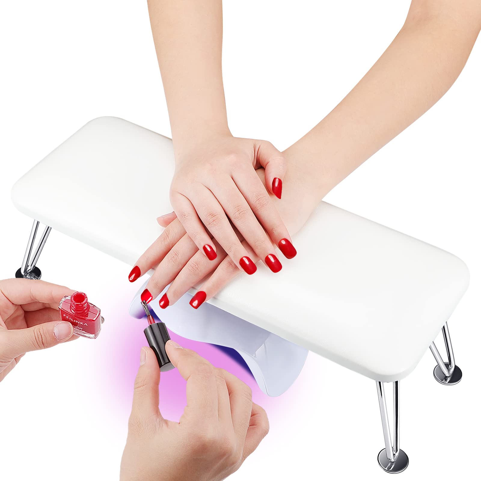 Nail Arm Rest Professional Microfiber Leather Nail Rest Stand