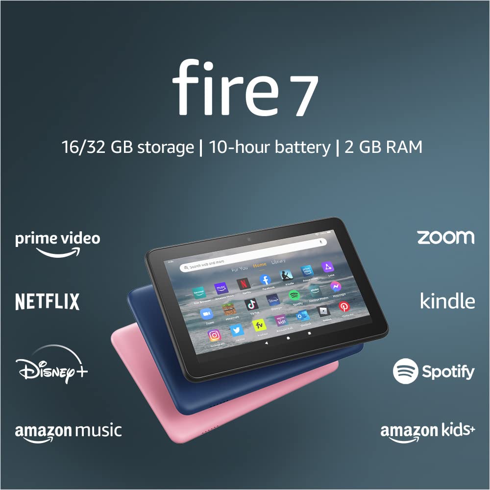 OPEN BOX  Fire 7 Tablet 16GB 9th Generation w/Alexa 7 Color