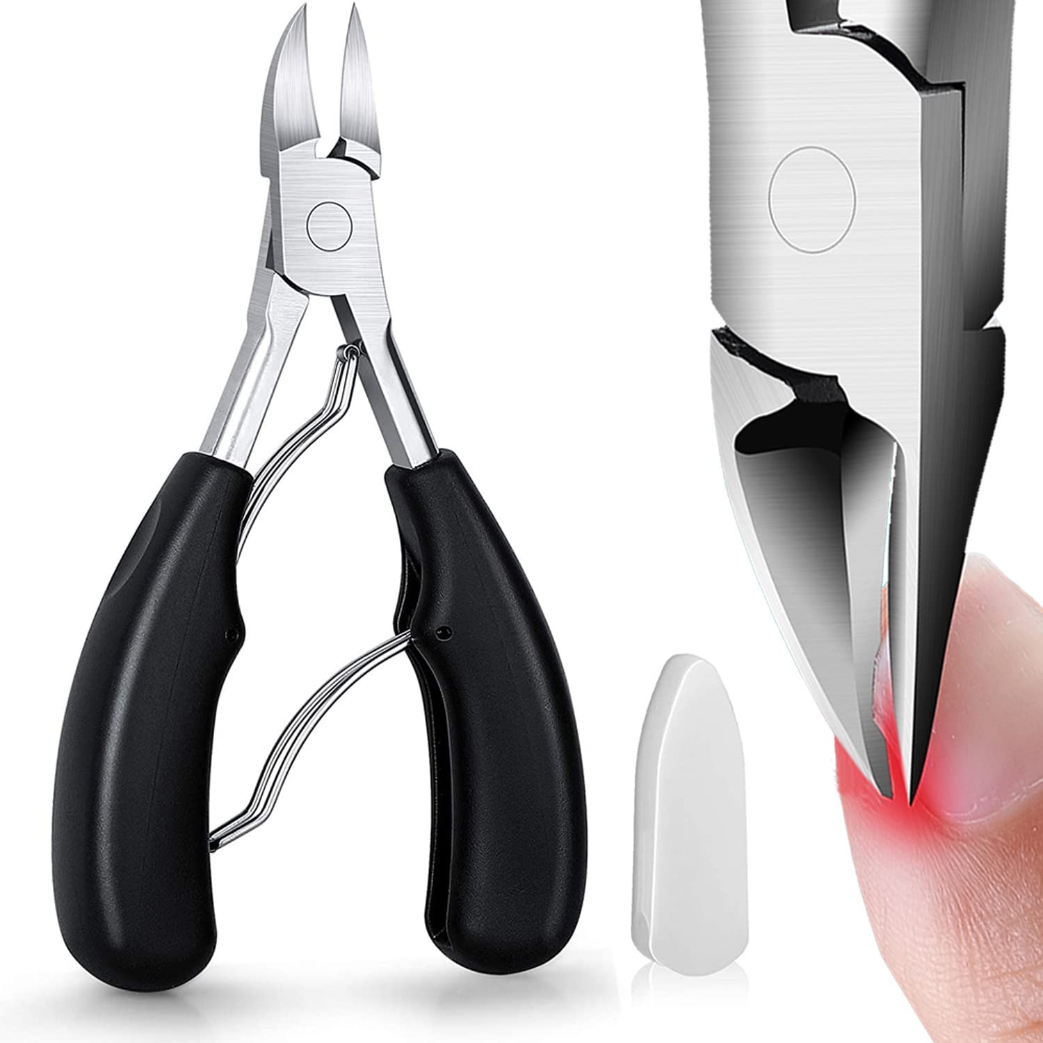 Venoteck Nail Clippers for Thick Nails,Fingernail Toenail Clippers,Nail  Clipper Set for Adult Men Women