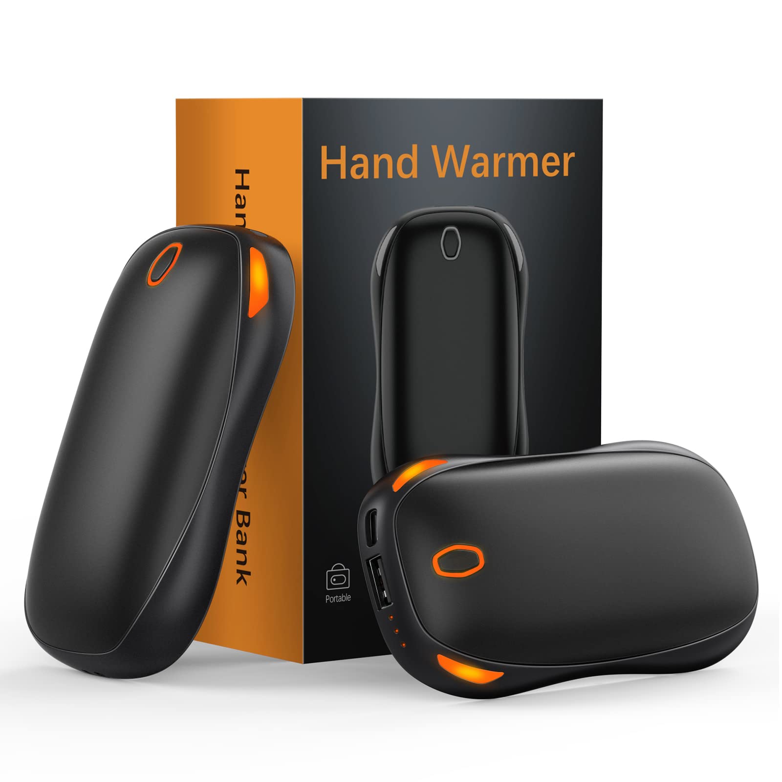 Hand Warmers Rechargeable, 10000mAh Reusable Hand Warmer, Electric