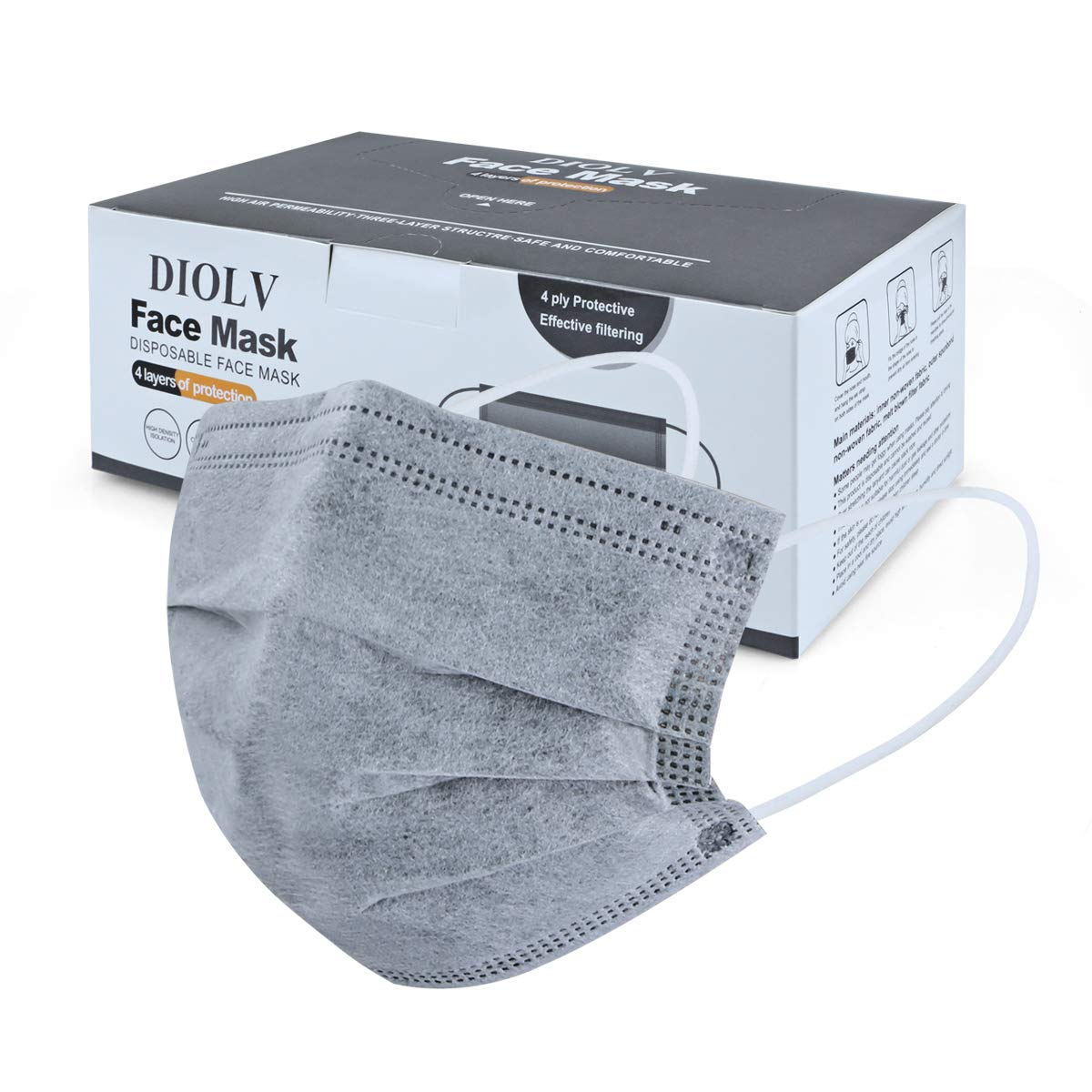 grey disposable face mask