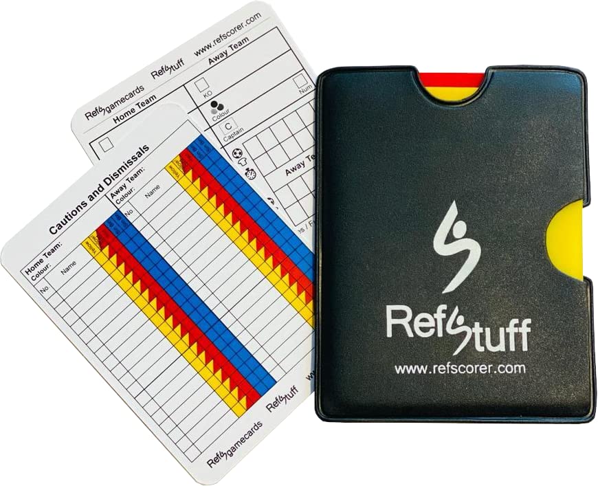 Football Soccer Referee Score Cards Sheets Pad Record - Will fit in a  wallet