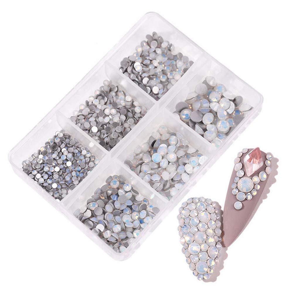 1 Box Of Mixed Design Rhinestone Diamond Flat Bottom Rhinestone Glitter  Glass Nail Art Crystal 3d Nail Art Decoration - Rhinestones & Decorations -  AliExpress