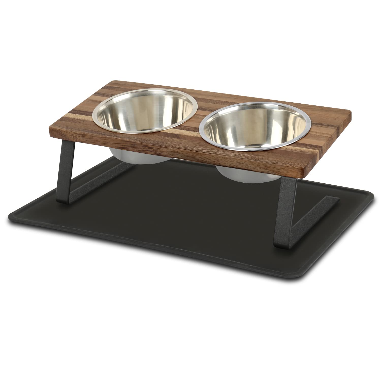 Aivituvin Elevated Dog Bowls,Small Dog 15Tilted Raised Food