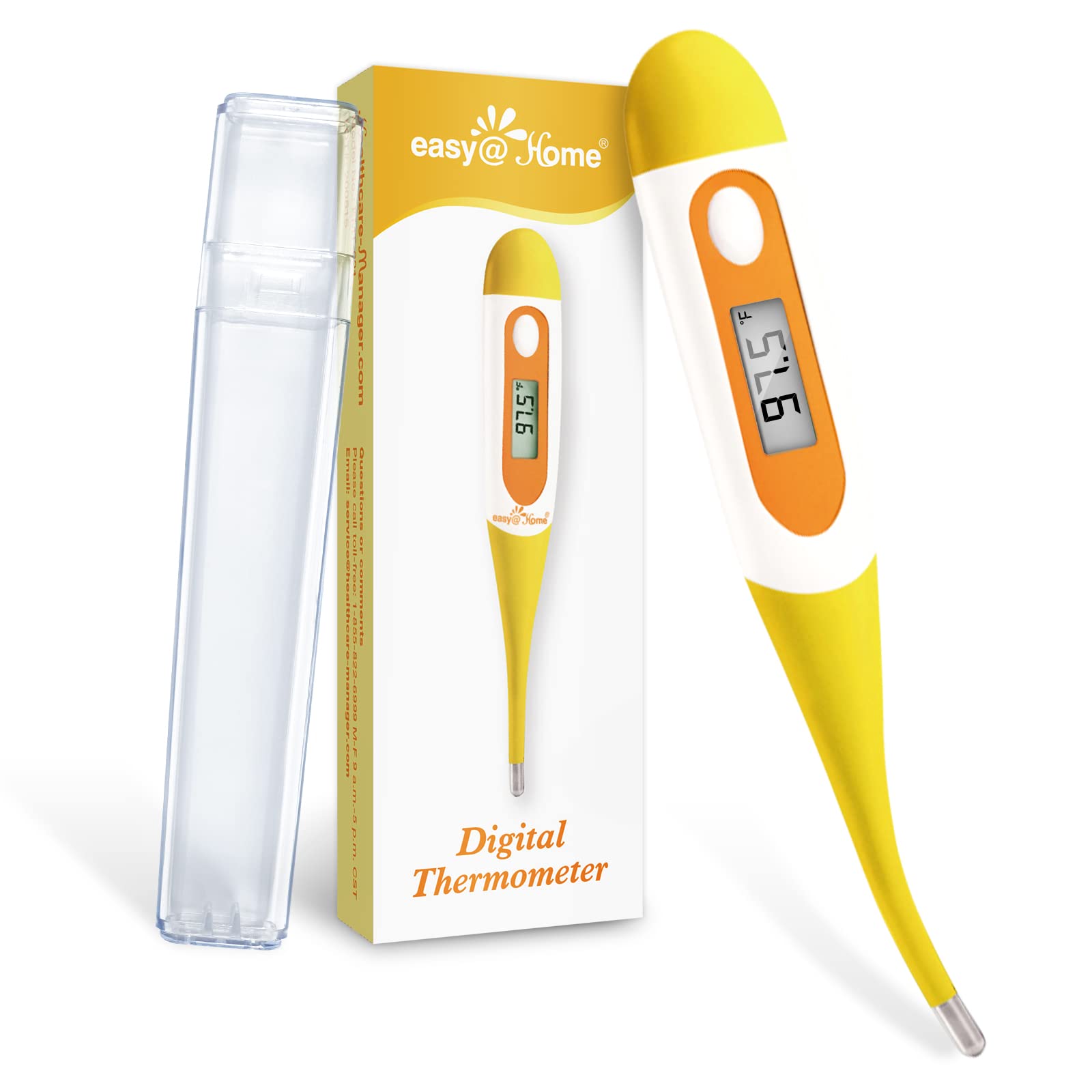 Digital Oral Thermometer for Fever Adults: Rectal, Underarm