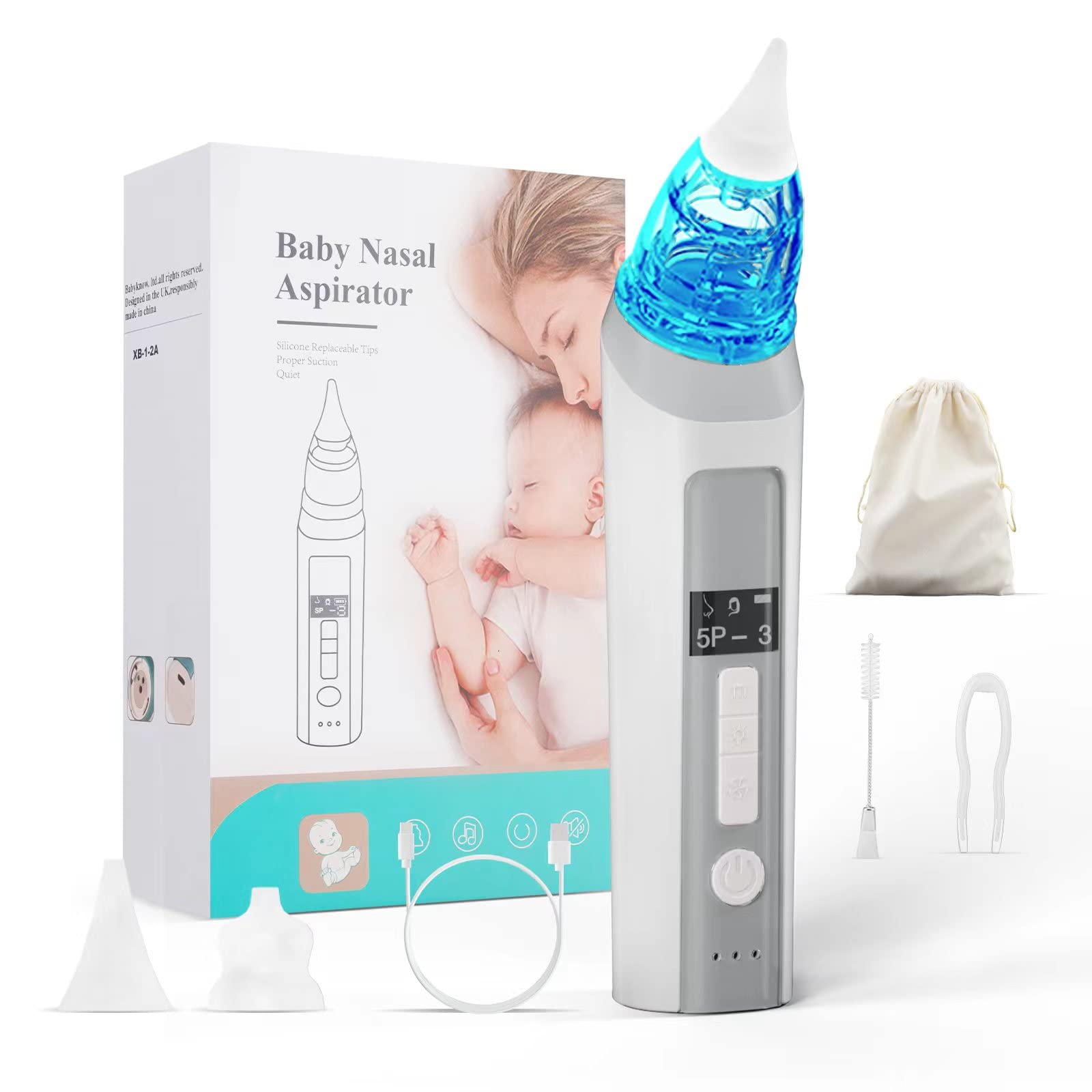 LPYFRG Nasal Aspirator for Baby - Adjustable 9-Level Suction, Electric ...