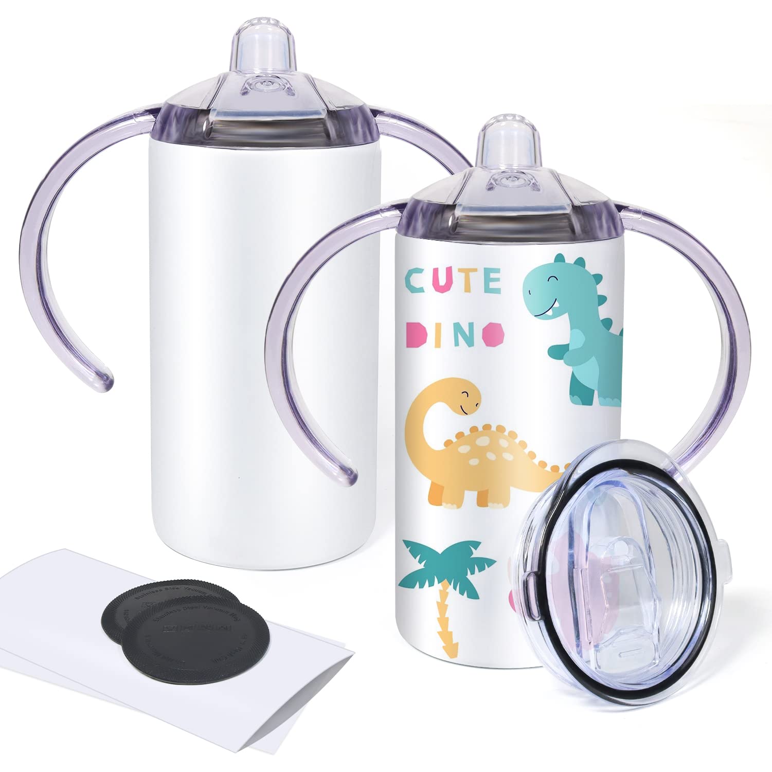  Mocaru Sublimation Kids Sippy Cup, 12oz Stainless