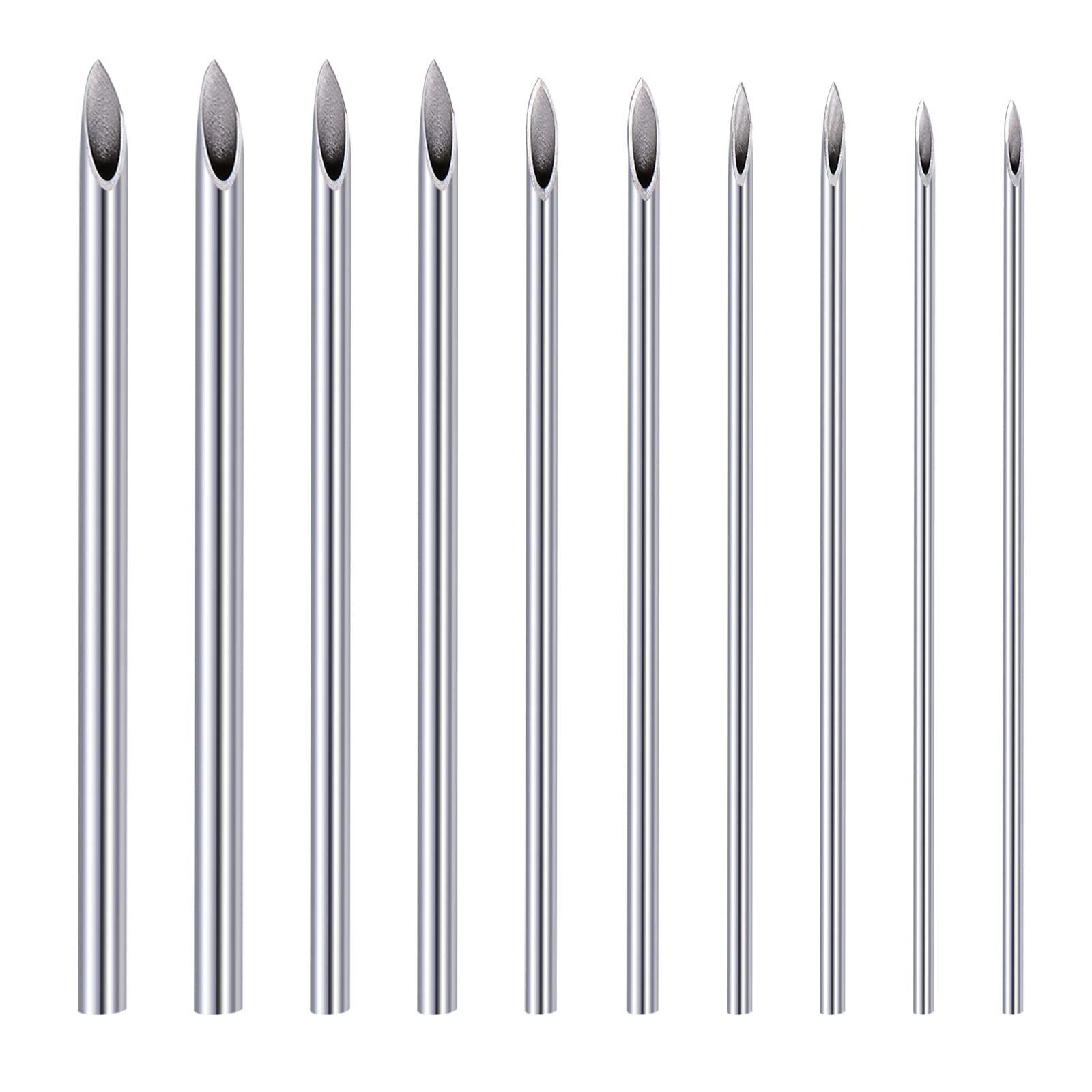 10PCS Disposable Sterilized Piercing Needle Kit Medical Stainless