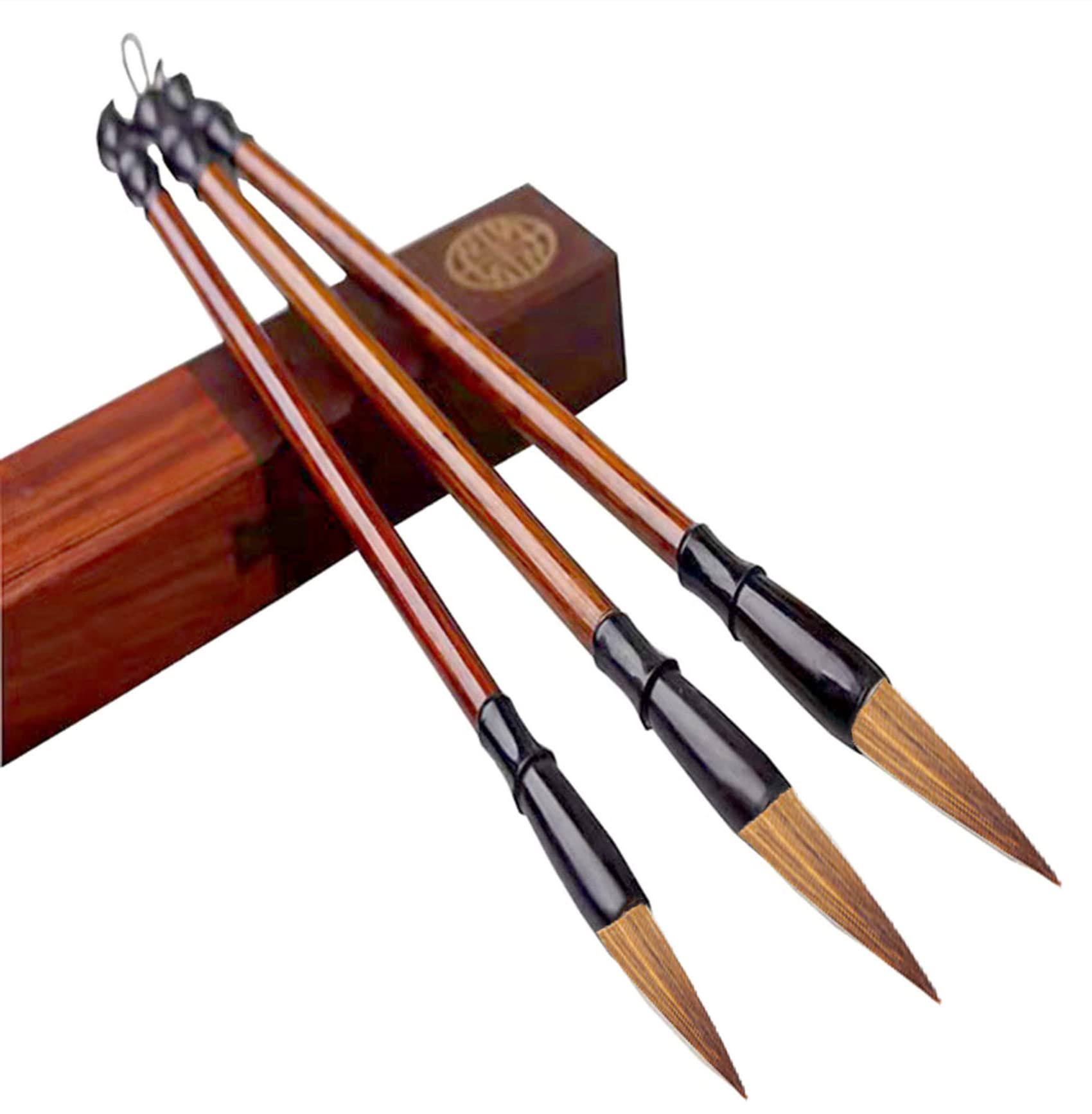 3x Chinese Japanese Calligraphy Brush Pen L/m/s Script Nib Draw