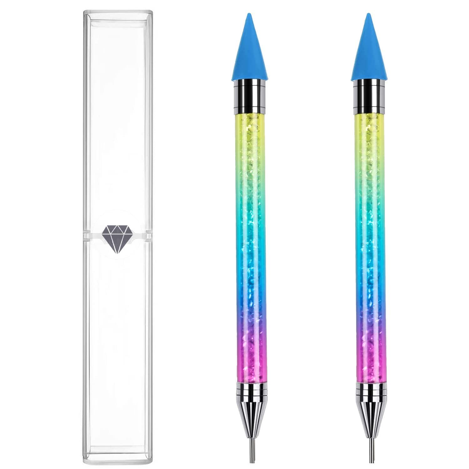 Nail Rhinestones Picker Dotting Pen, Upgrade Dual-Ended Wax Pencil