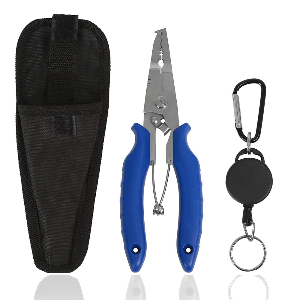 Fishing Pliers Split Ring Pliers Fishing Hook Remover Stainless Steel  Fishing Line Cutters Outdoor Fishing Multitool With Sheath