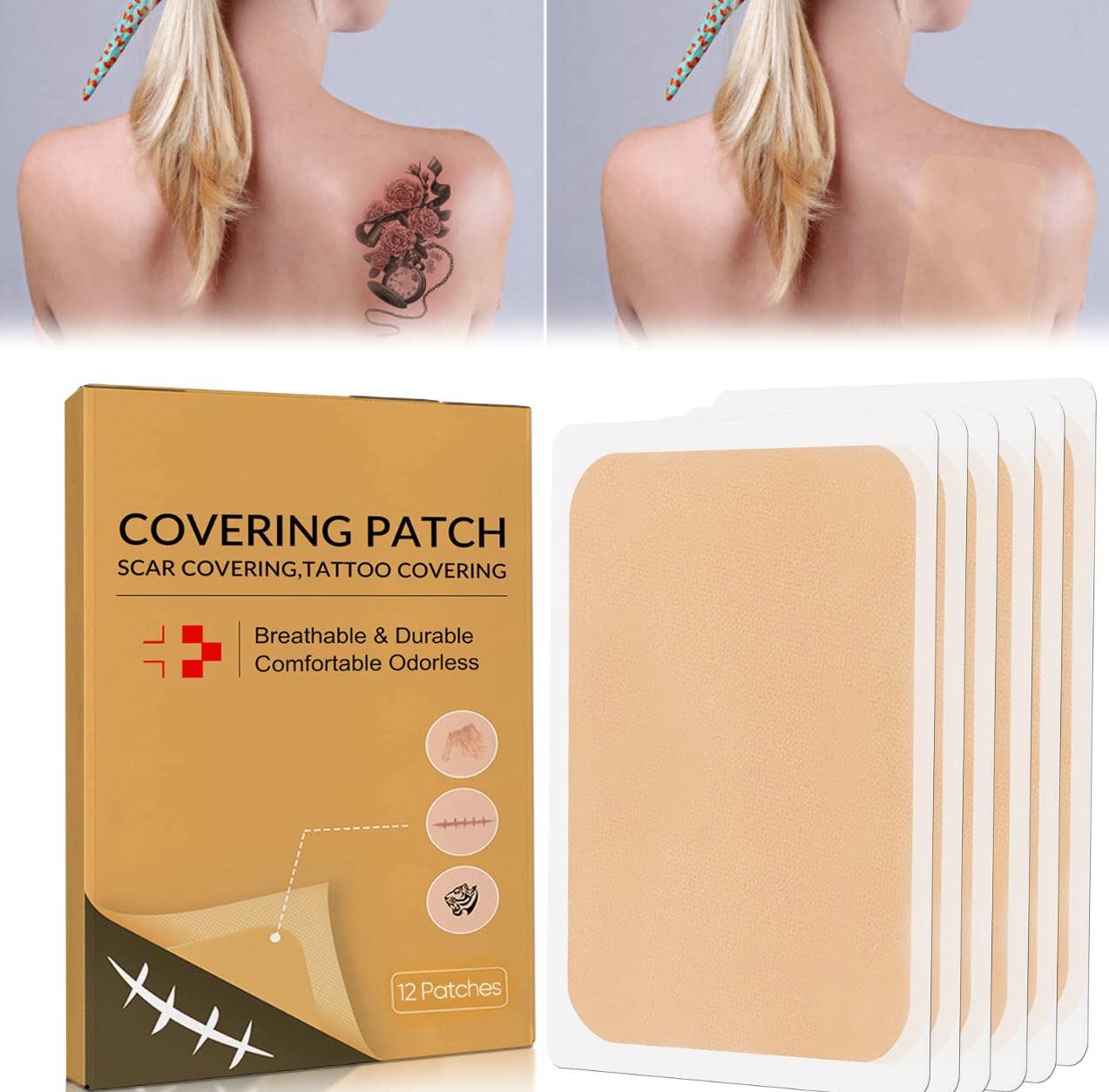 Foundation tape tattoo cover 6 sheet 18 pieces Ocher From Japan | eBay