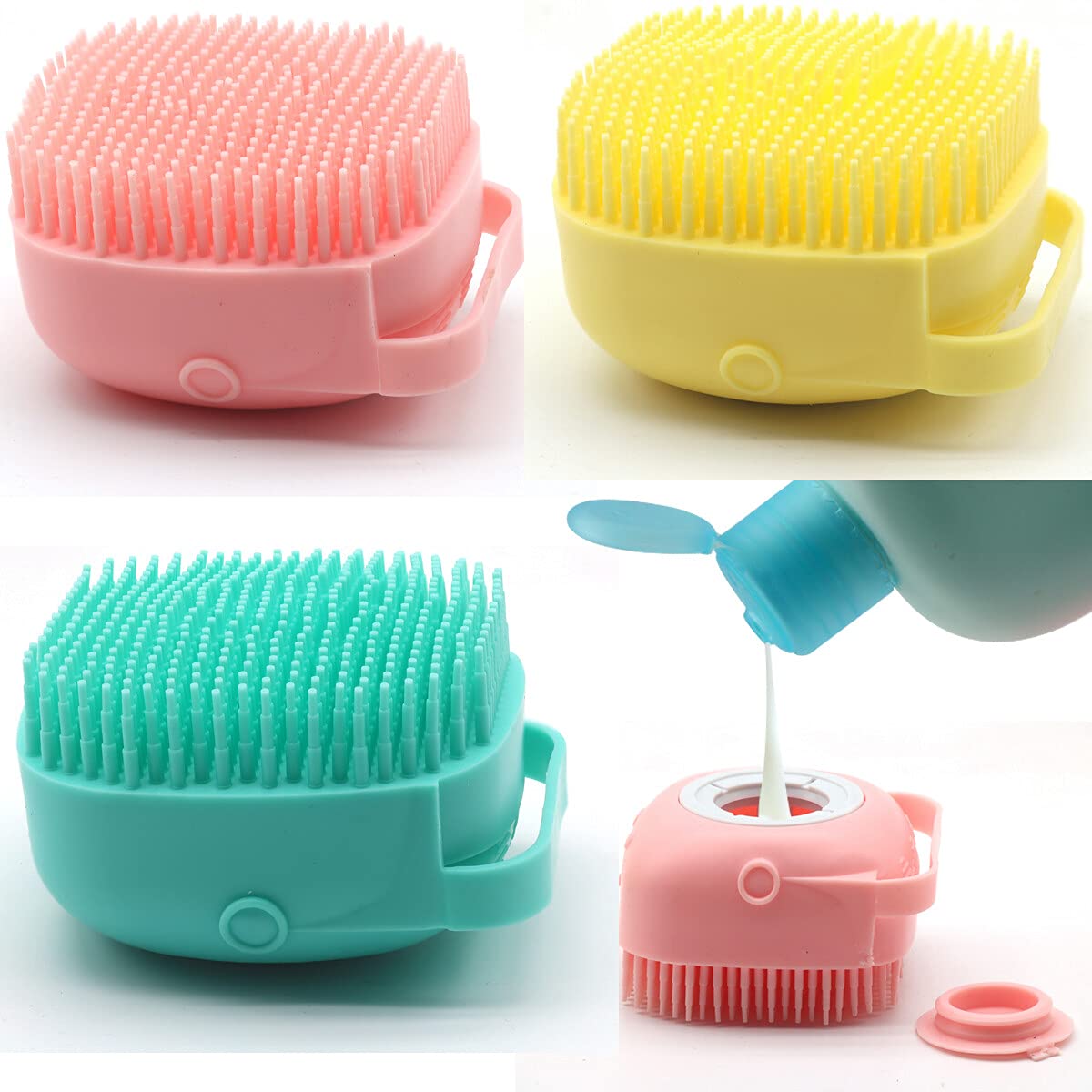 Silicone Body Brush Scrubber With Soap Dispenser - Gentle Exfoliating Shower  Brush For Smooth And Radiant Skin - Temu