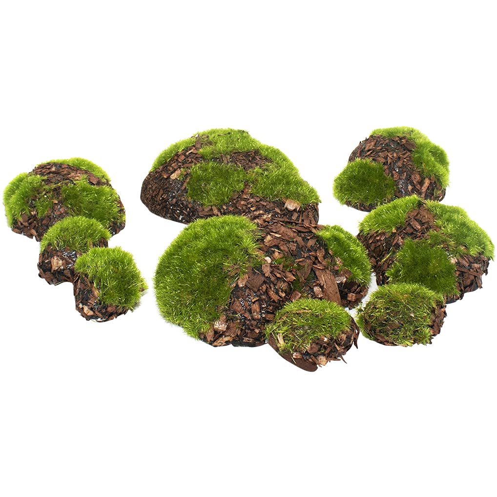 4PCS Artificial Moss Rocks Decorative DIY Green Moss Balls For Floral  Arrangements Gardens and Crafting Promotion