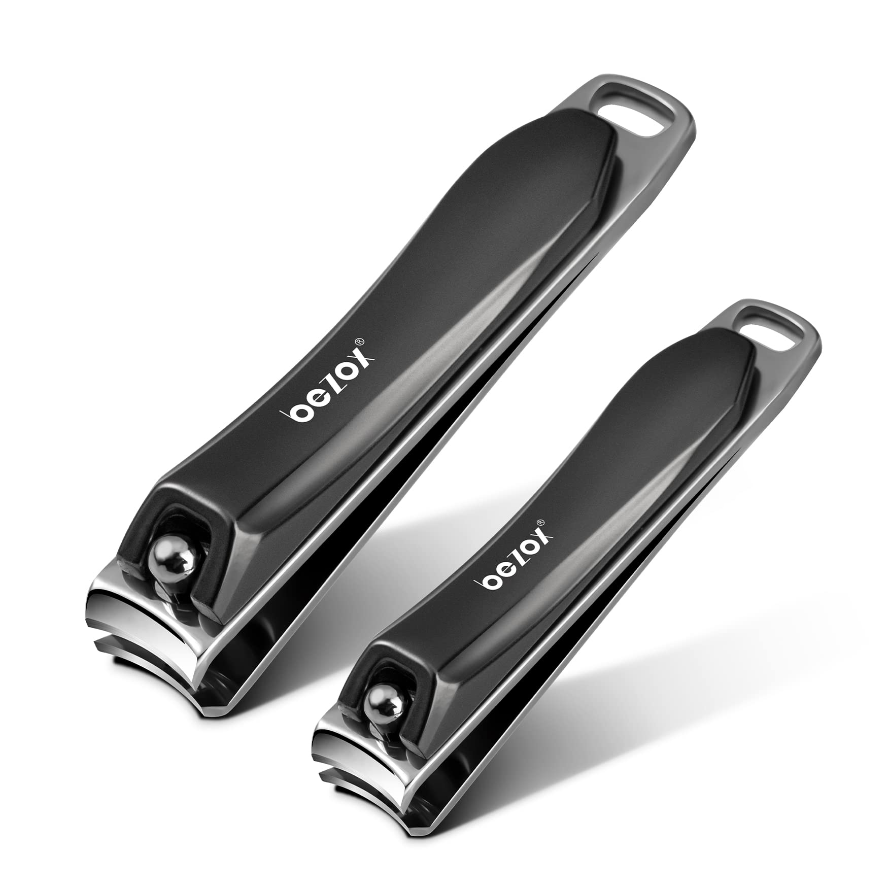 BEZOX Thick Nail Clippers with Metal Nail File - Fingernail and