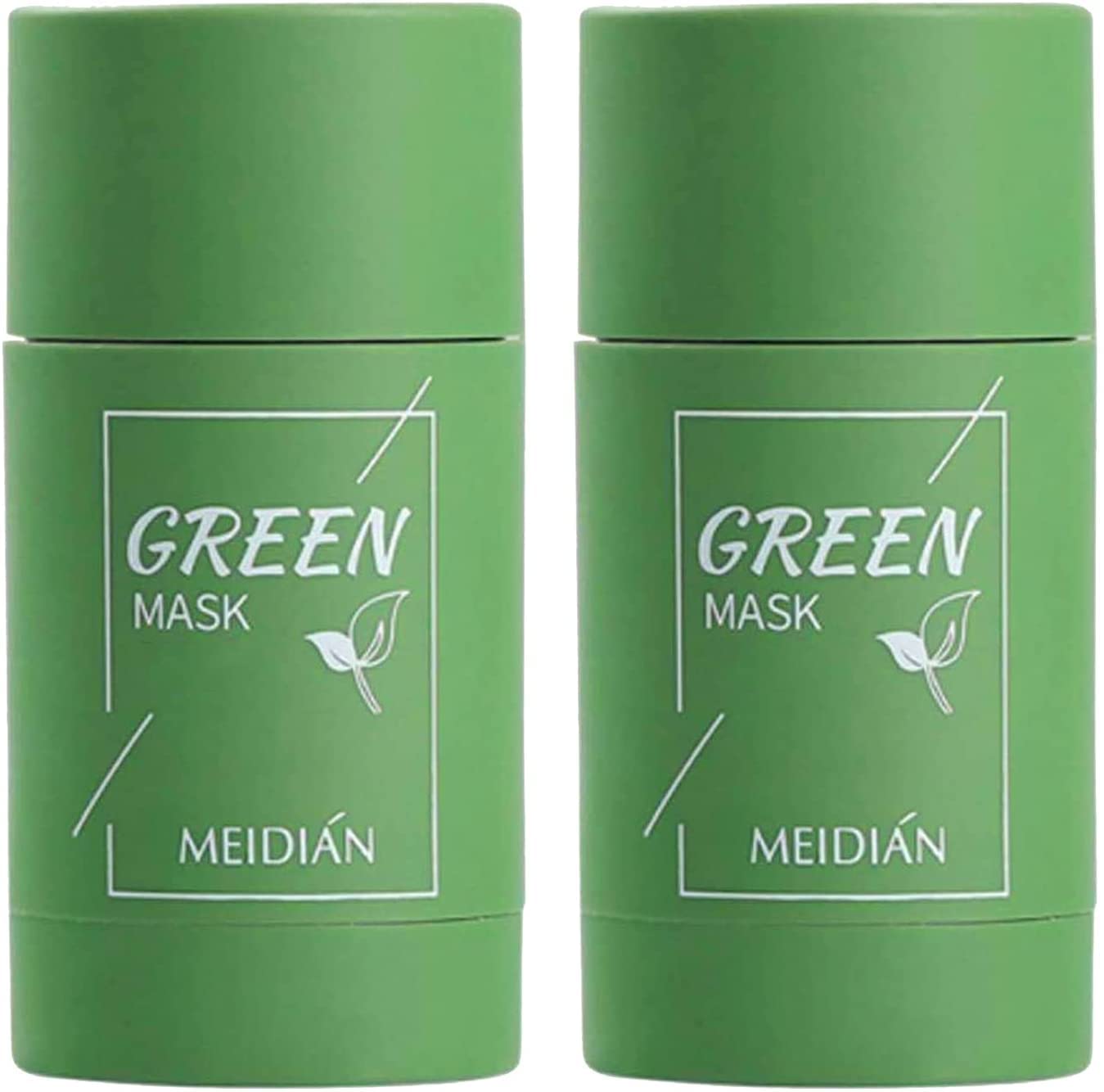 2-Packs Green Tea Mask Stick Blackhead Remover Face Cleanser Deep Facial  Pore Cleansing Removes Blackheads