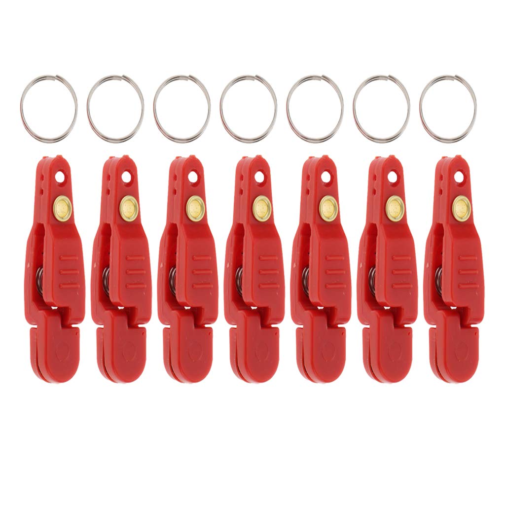 uncedaran Line Clip Snap Weight Release Clip for Offshore Fishing Planer  Board Kite Heavy Tension Snap Release Clip Downriggers Outrigger Release  Clips 7pcs Red