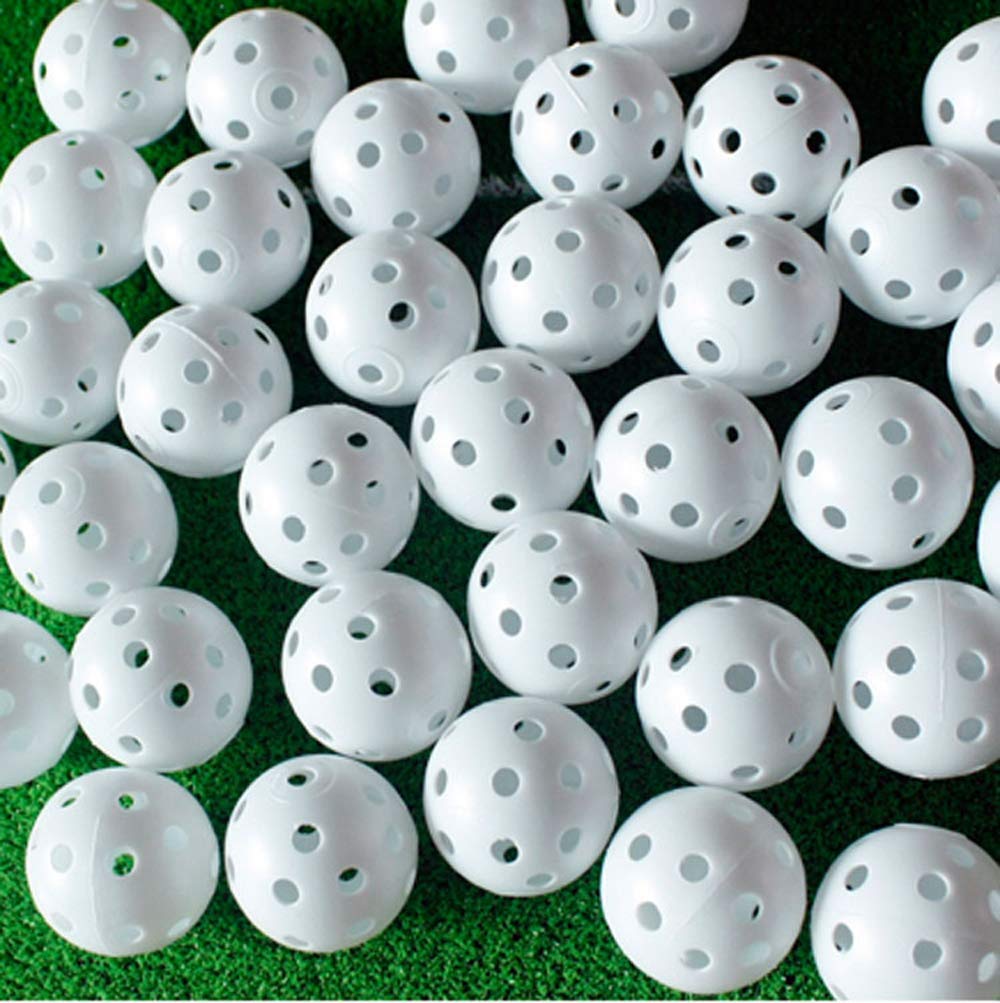 200 Pcs Plastic Practice Golf Balls Limited Flight Training Golf Balls  Swing Practice Indoor Golf Balls with 2 Pcs Mesh Golf Ball Bags for Home  Indoor Outdoor Backyard Driving Range