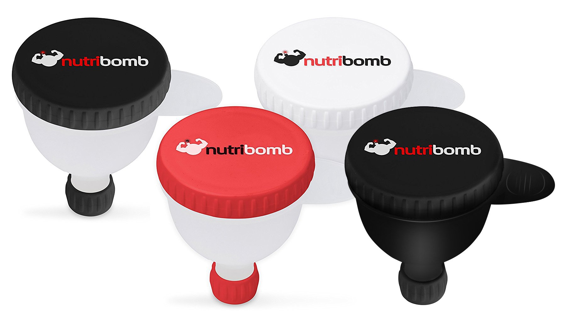 Nutribomb Fill N Go Funnel Variety Pack - Supplement Funnel - Pre-workout  Funnel