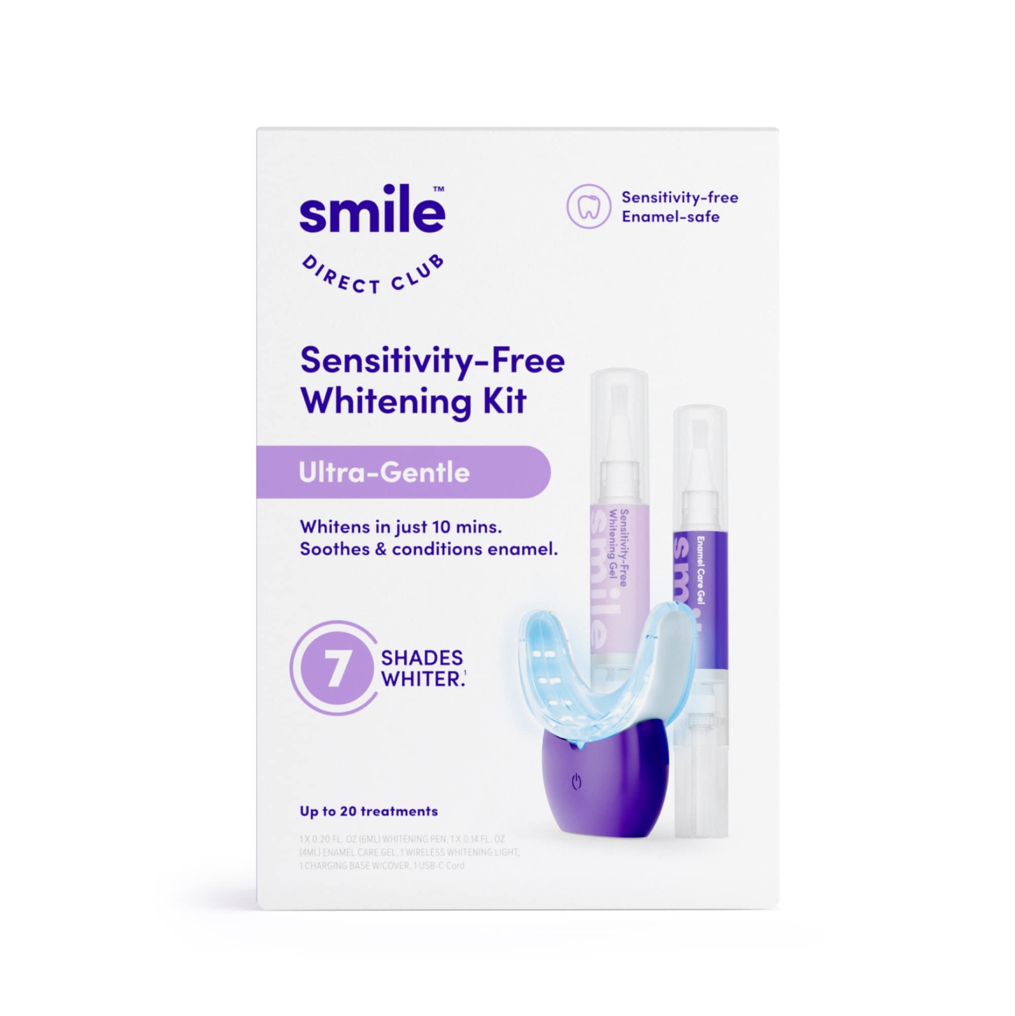 SmileDirectClub Ultra Gentle Sensitivity Free Teeth Whitening Kit