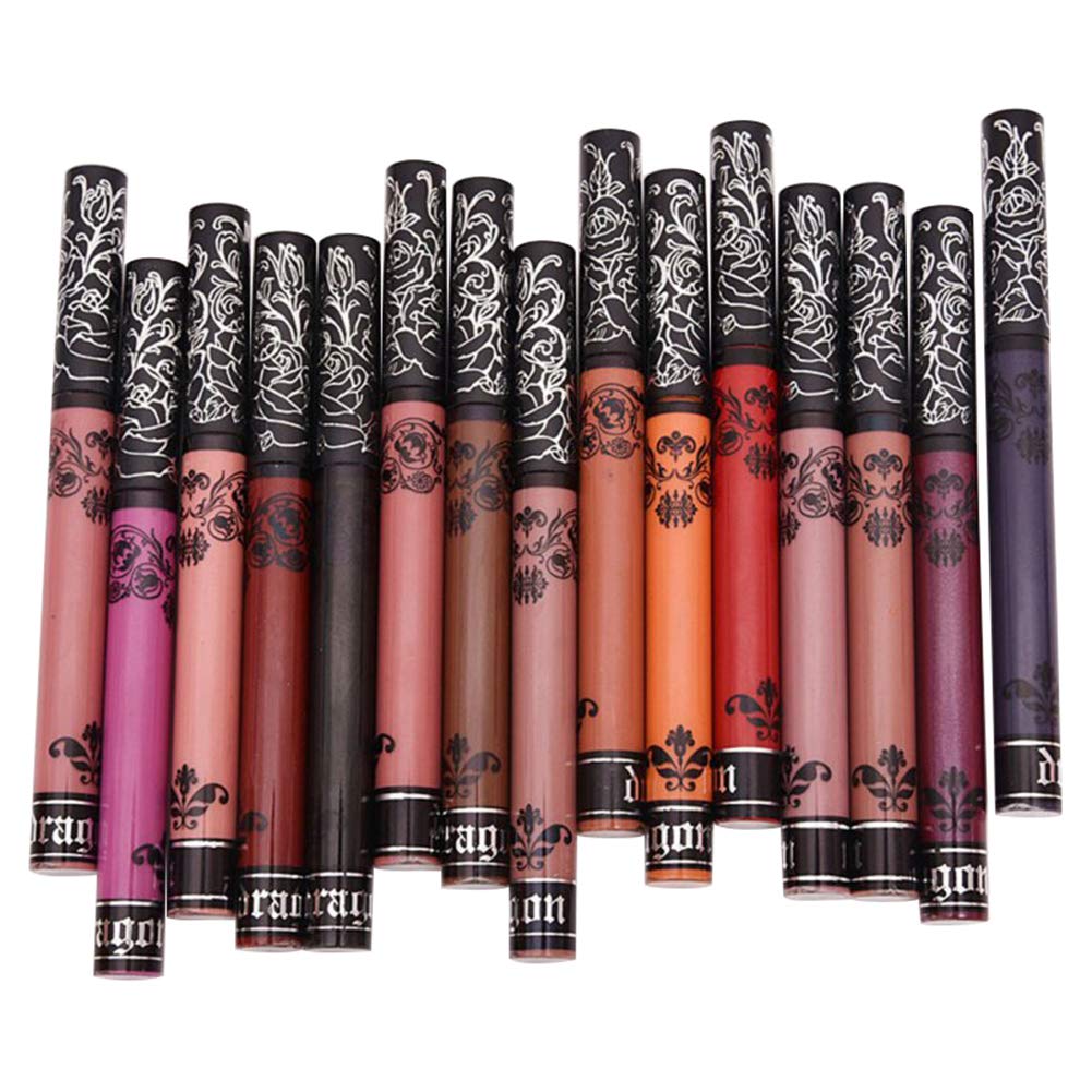 Buy Matte Liquid Lipstick Set, Spdoo Long Lasting High Pigmented Velvet Lip  Gloss Kit 15 Colors Online at desertcartUAE