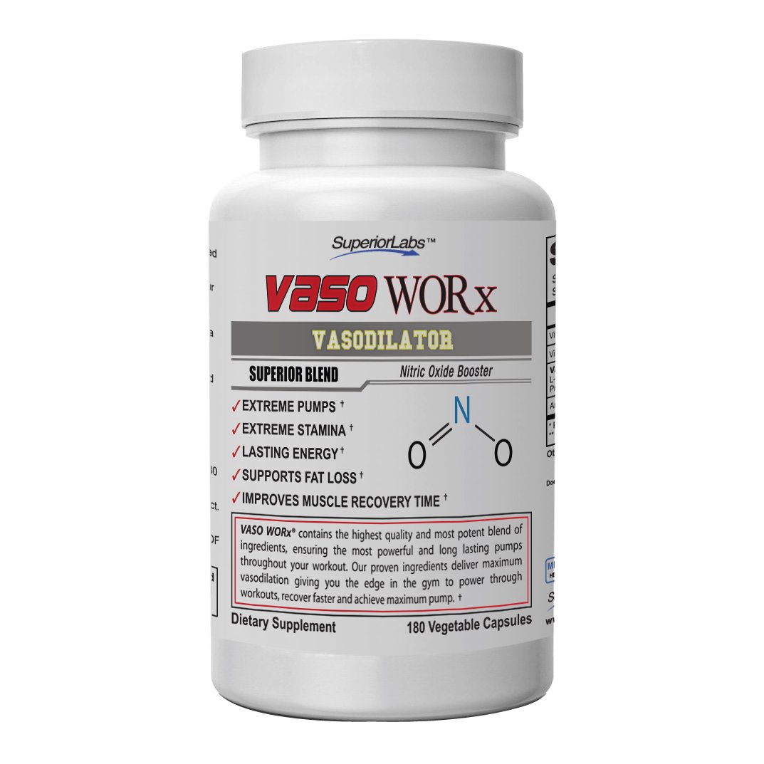 Superior Labs VASOWORx Nitric Oxide Supplement Extra Strength