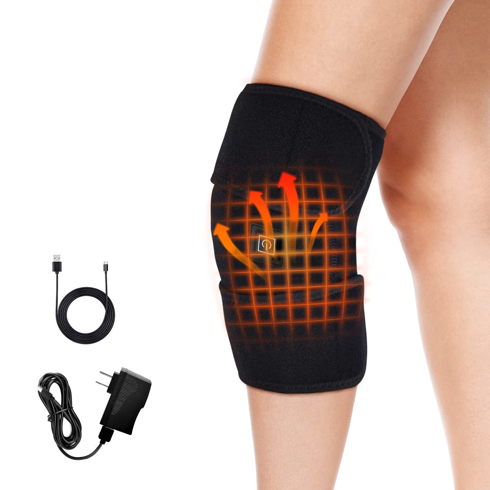 2-in-1 Arthritis Pain Relief Knee Brace, Heated Knee Support For Arthritis, Knee  Heating Pad For Hot Or Cold Therapy Keep Warm, Electric Heated Knee W