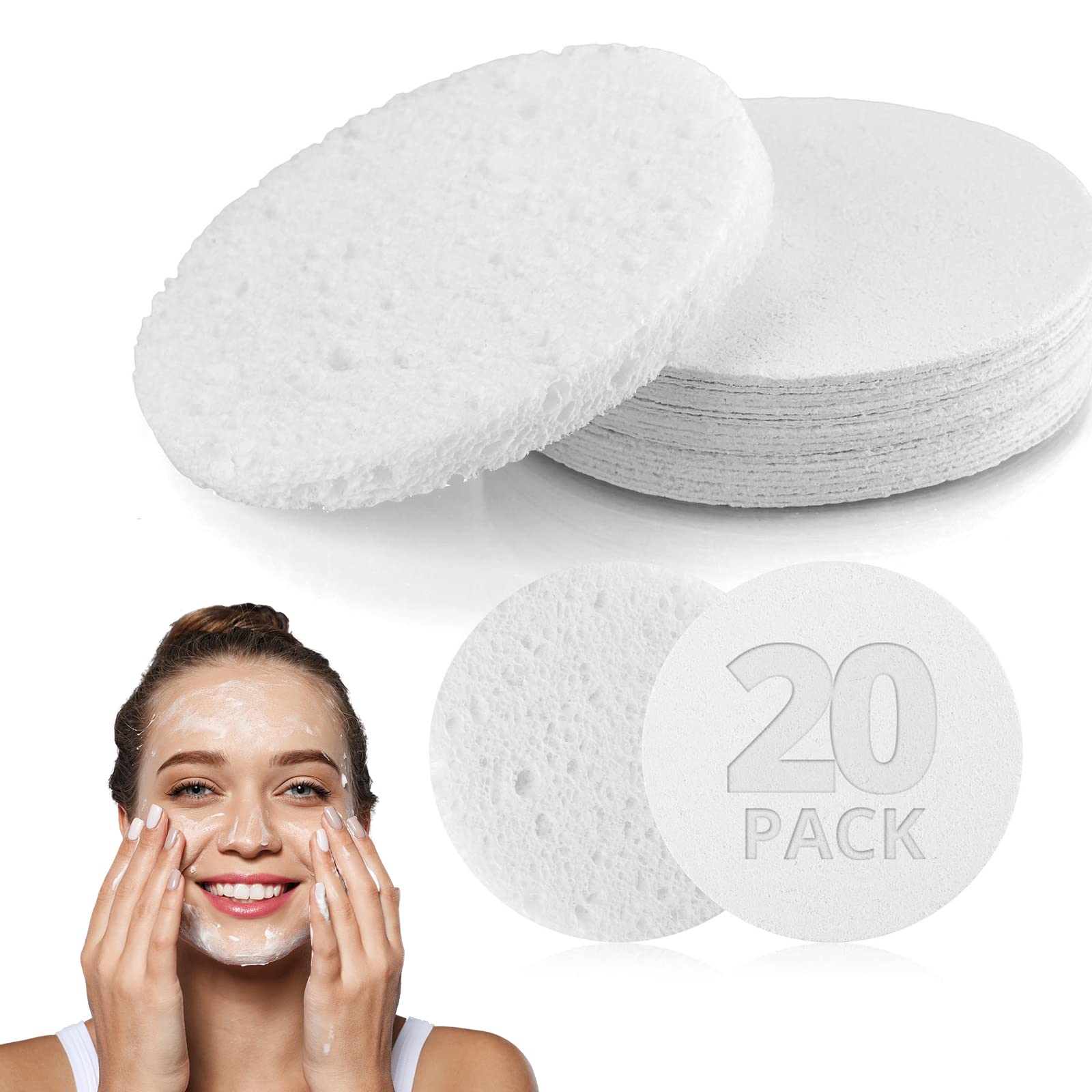 SPONGE/ Cellulose Sponge with White Scrubber Pad, 6 X 3.5, 6 per pack