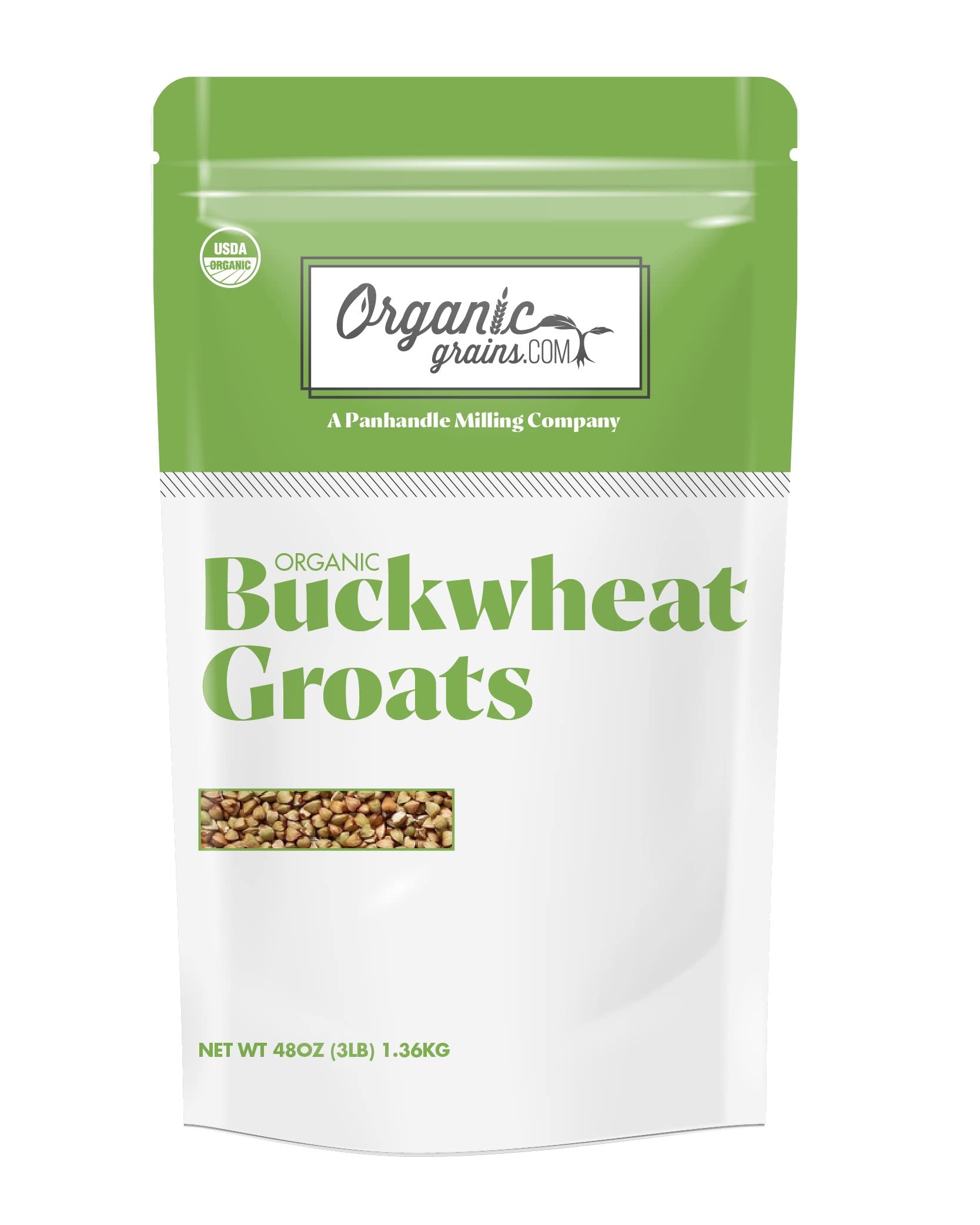 Buckwheat, Unhulled for Sprouting, Organic 1 lb