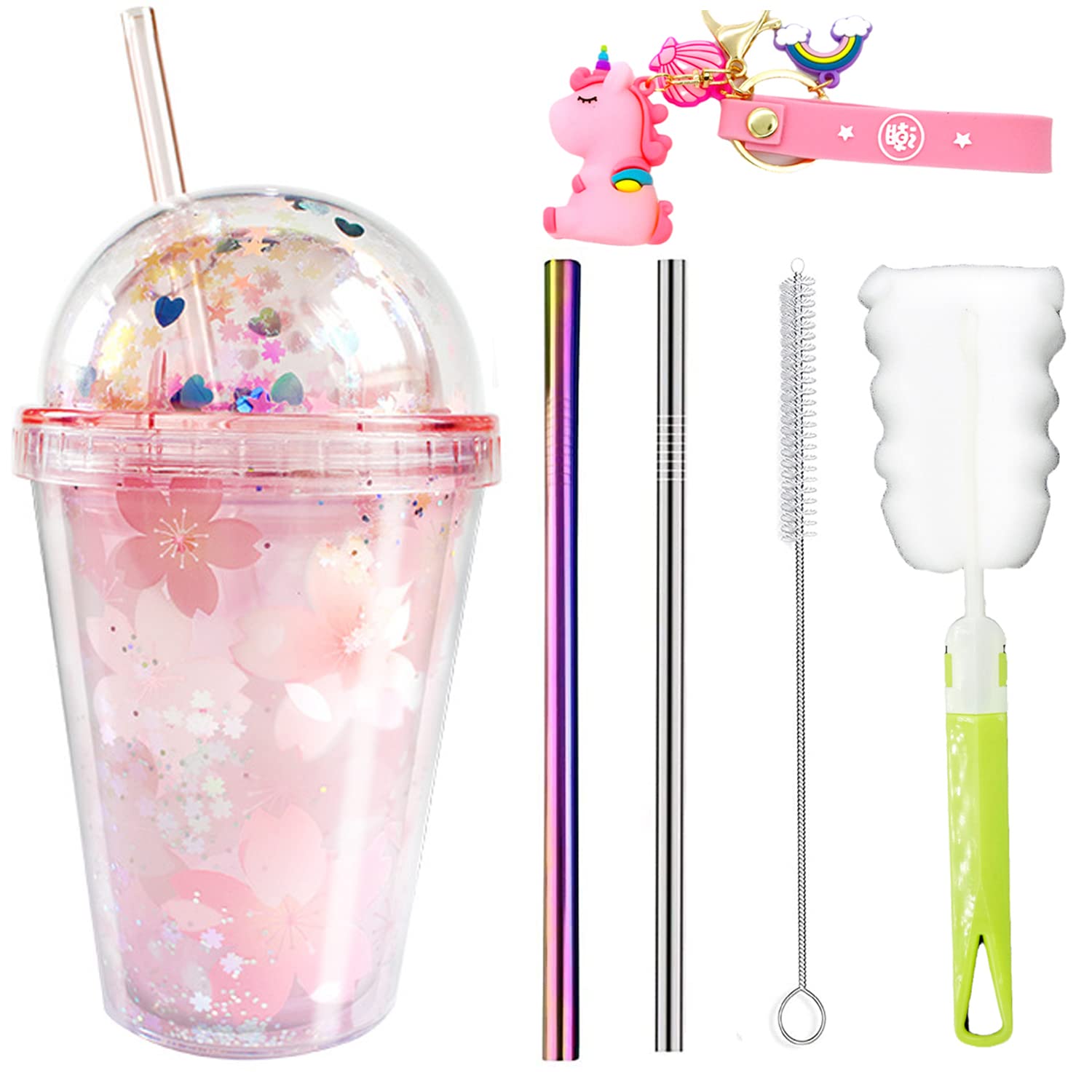 Cherry Blossom Reusable Straw