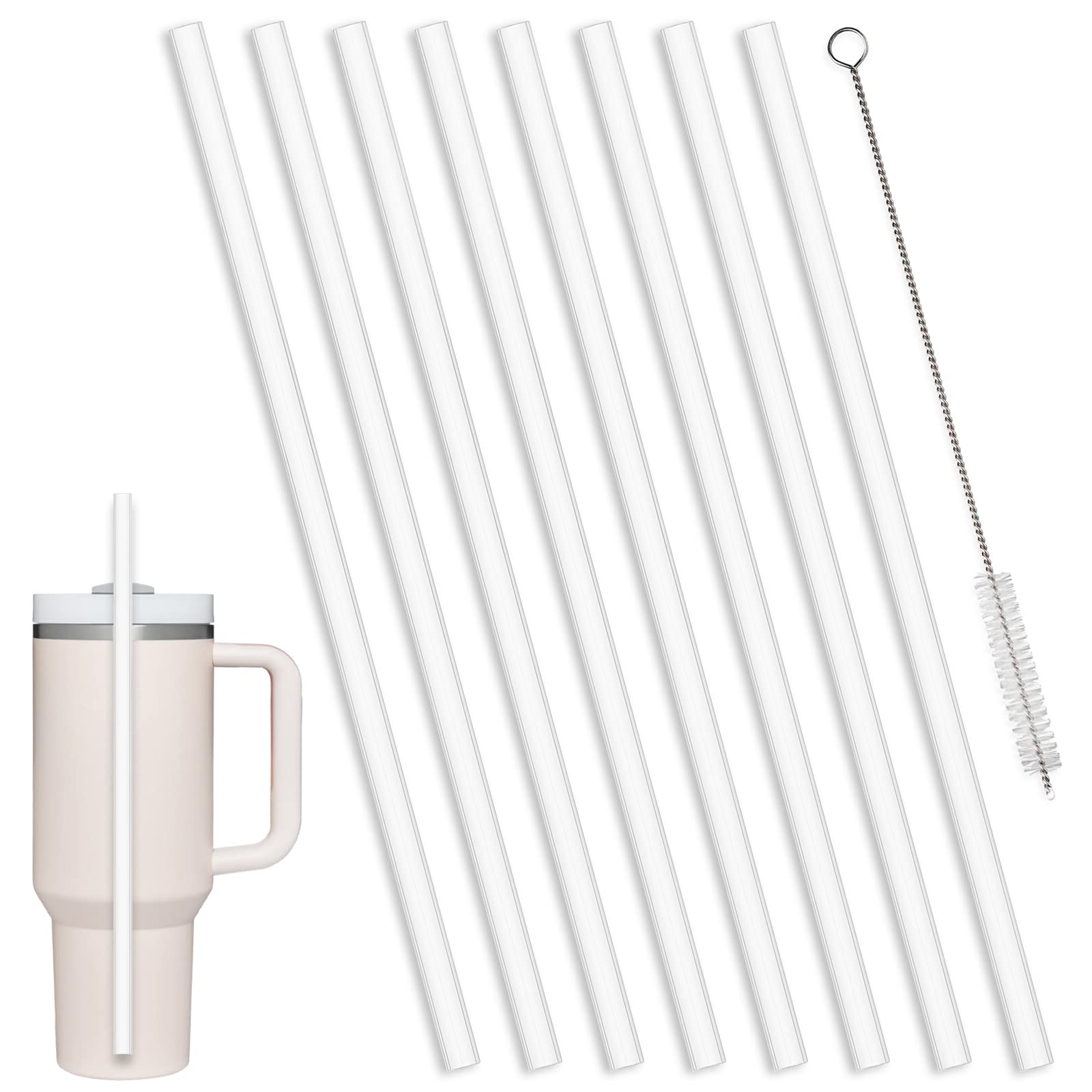 Replacement Straws For Stanley Adventure Travel Tumbler，8 Pack Reusable  Straws Plastic Straws with Cleaning Brush Compatible with Stanleyies 40 oz  Cup Accessories - Yahoo Shopping