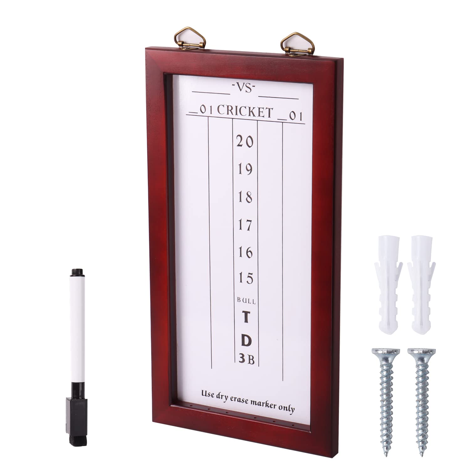 GSE DryErase Dart Scoreboard for Dart Board Cricket & 01 Games Out